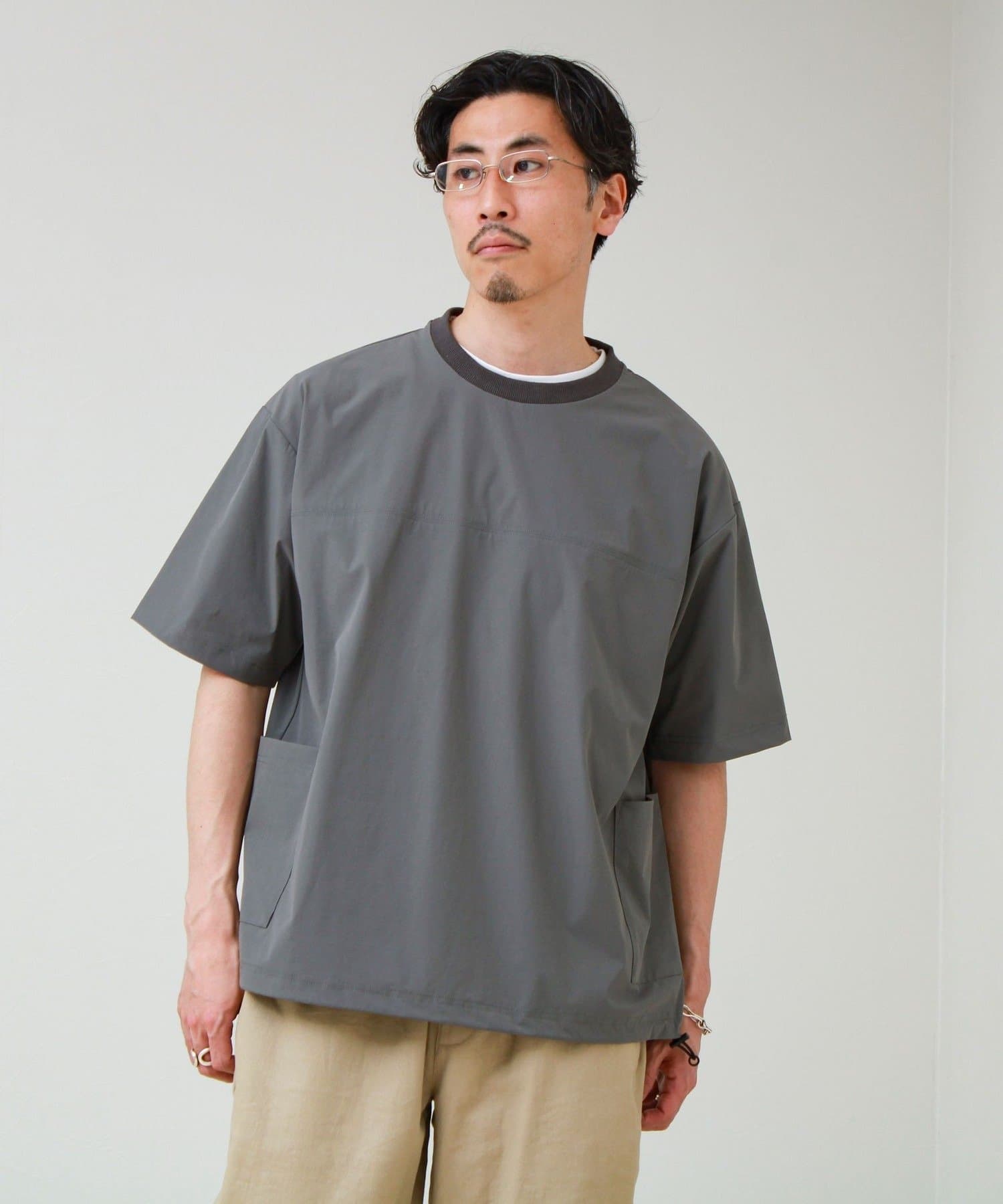 FREDY & GLOSTER(フレディ アンド グロスター) 【接触冷感/セットアップ着用可能】SoftCool サイドポケットTシャツ