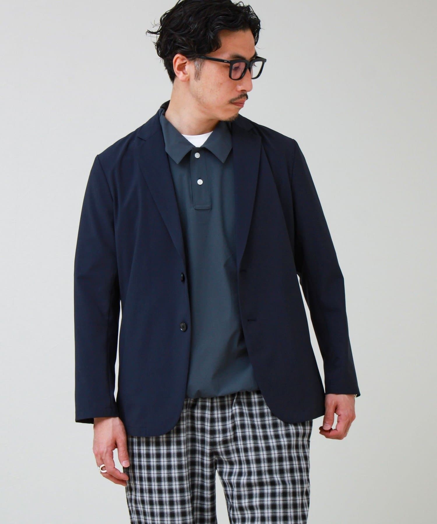 FREDY & GLOSTER(フレディ アンド グロスター) 【COOLMAX/セットアップ着用可能】ポリトロテーラードジャケット