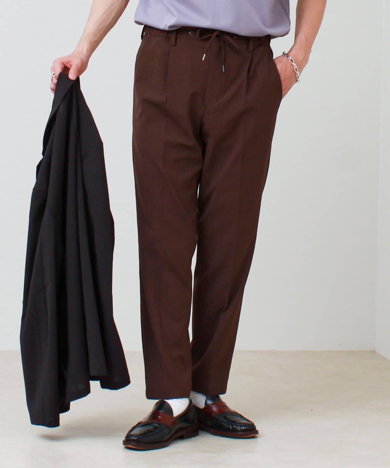 FREDY & GLOSTER(フレディ アンド グロスター) 【COOLMAX/セットアップ着用可能/S～XL展開】ポリトロイージーパンツ