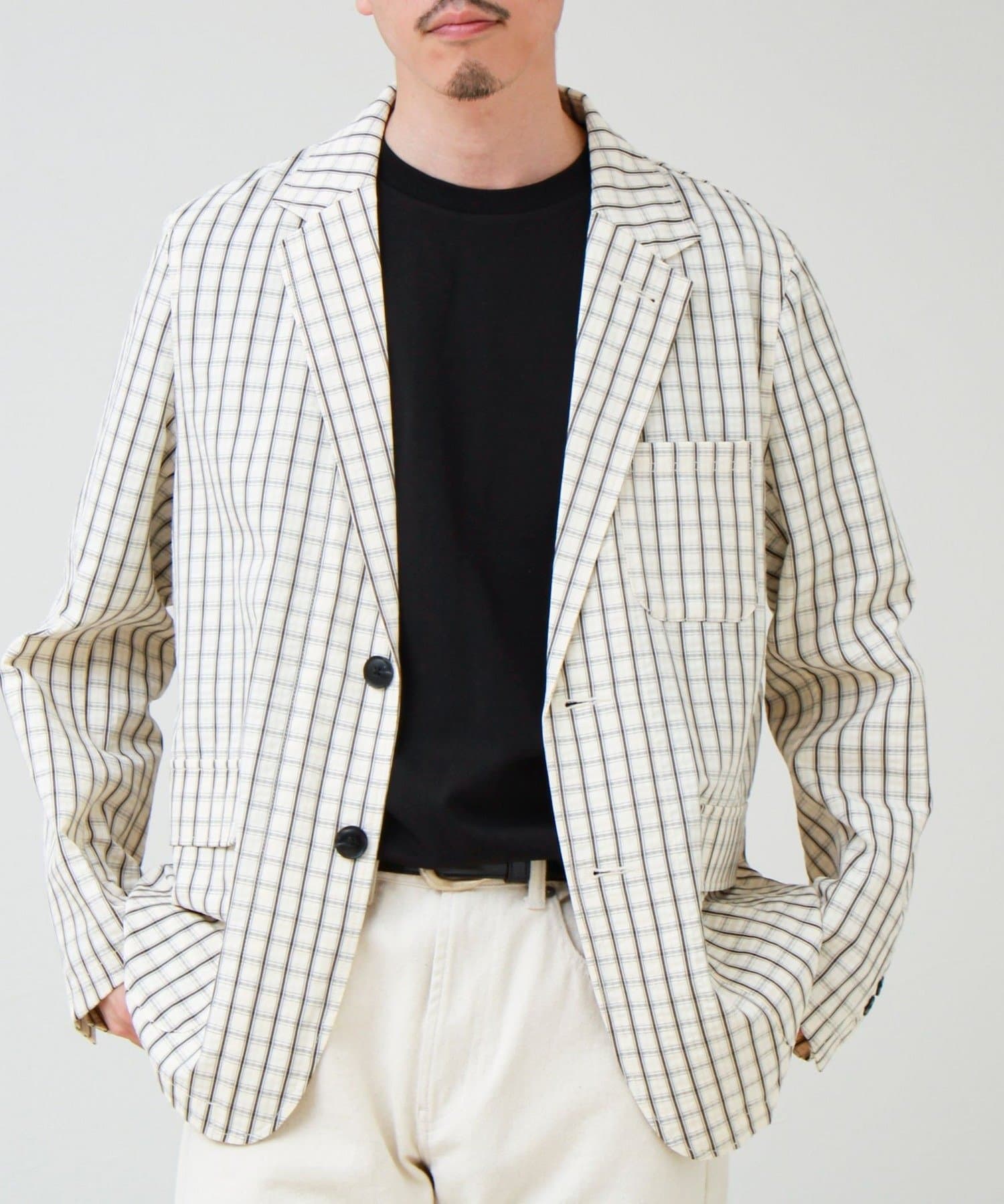 FREDY & GLOSTER(フレディ アンド グロスター) 【抗菌防臭/ビジカジ対応】ポンチ素材 ジャケＴ