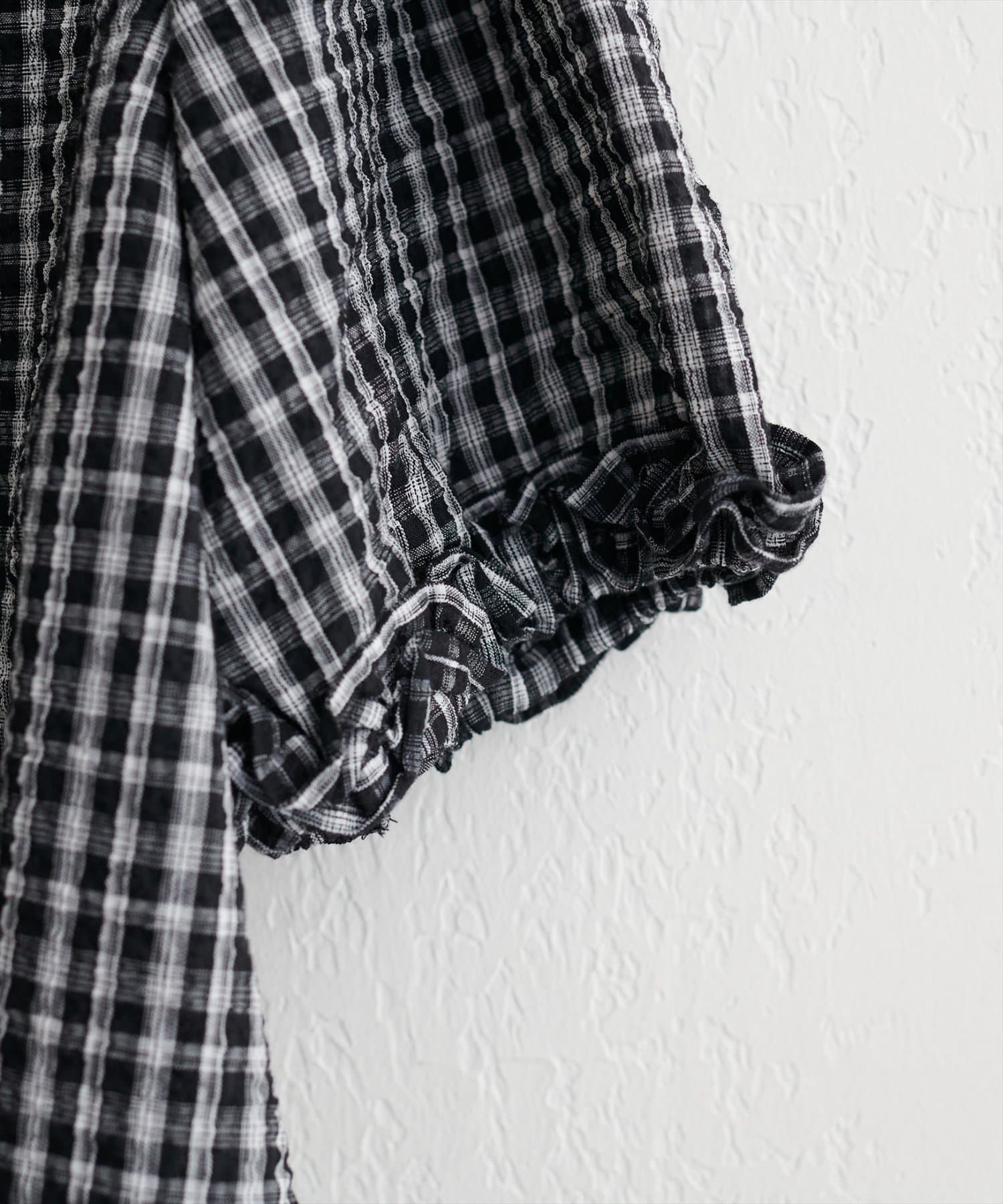 natural couture(ナチュラルクチュール) 袖口フリルVネックブラウス