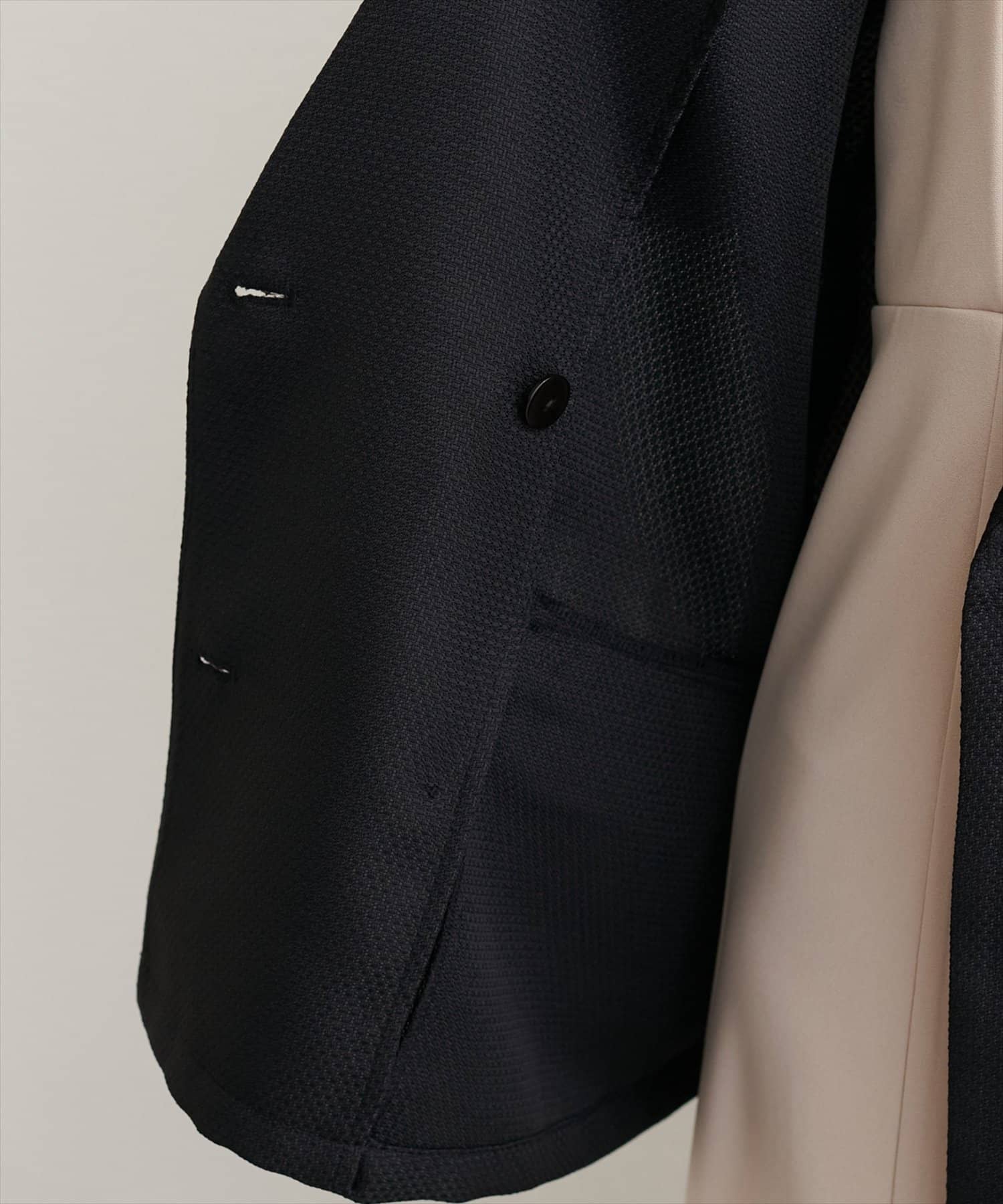 natural couture(ナチュラルクチュール) 半袖サマーツイードテーラードジャケット