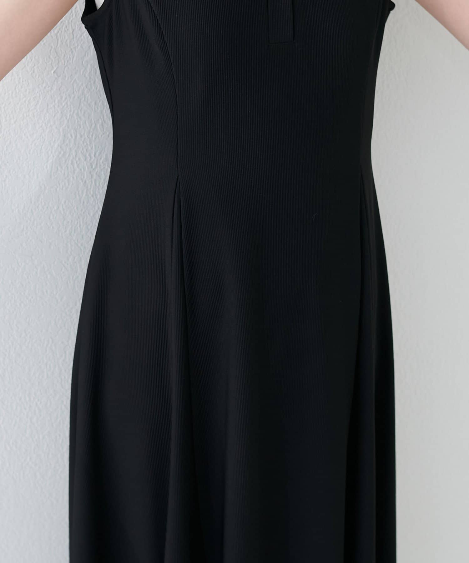 natural couture(ナチュラルクチュール) 美シルエットノースリフレアワンピース