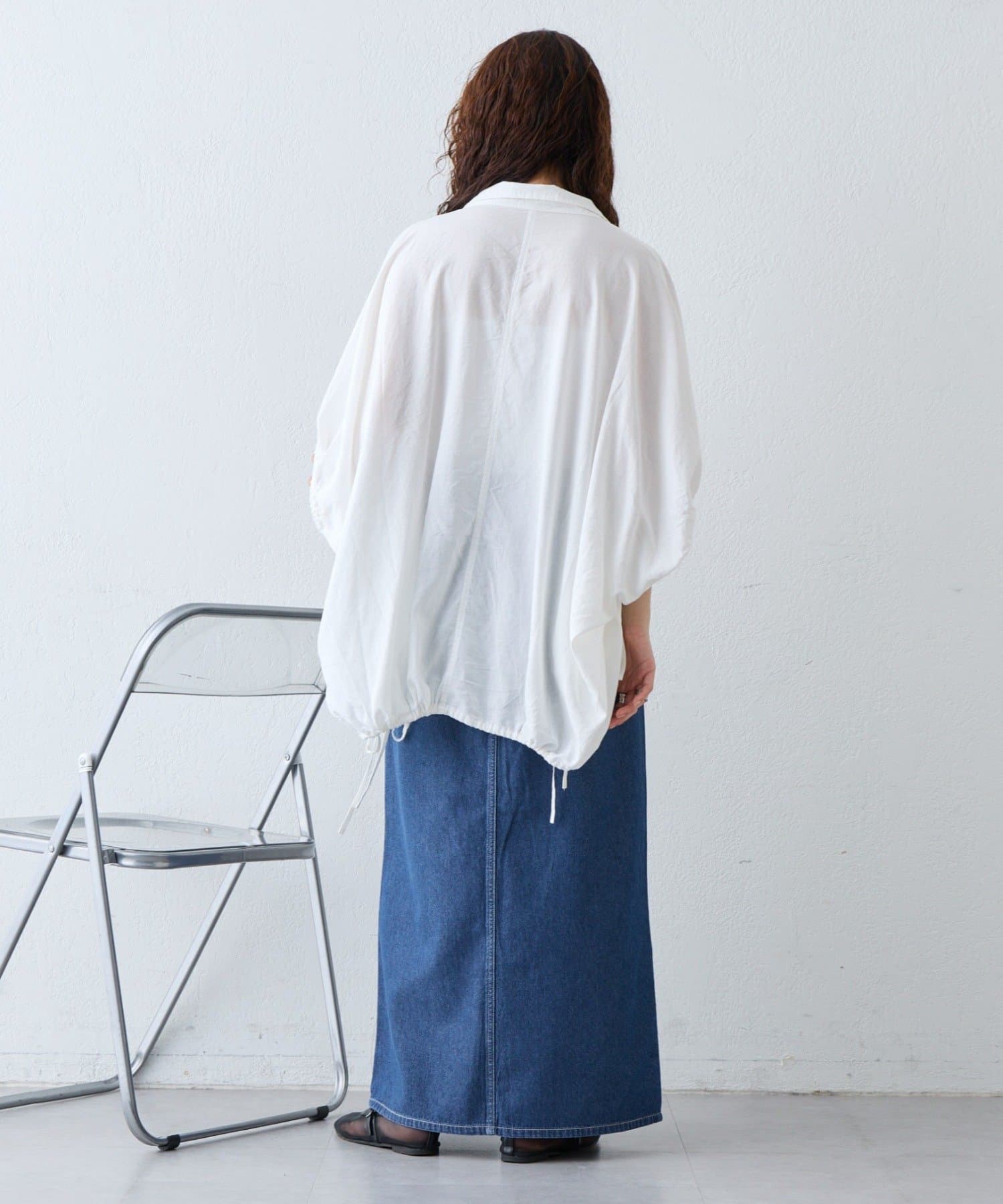 CIAOPANIC TYPY(チャオパニックティピー) ポケットレースＩライン柔らかデニムスカート