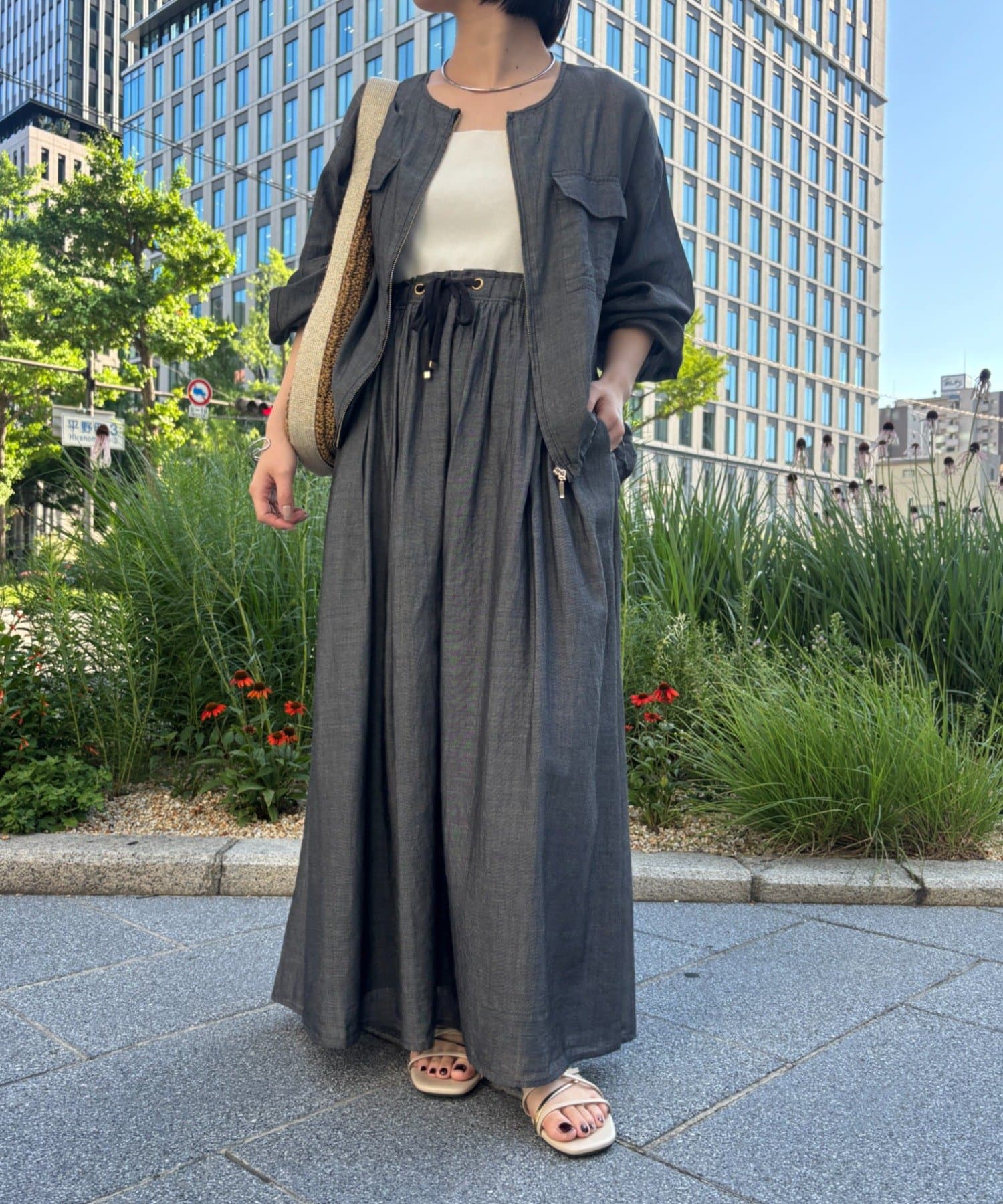 Jena　espace merveilleux(ジェナ　エスパスメルヴェイユ) シアーデニムスカート