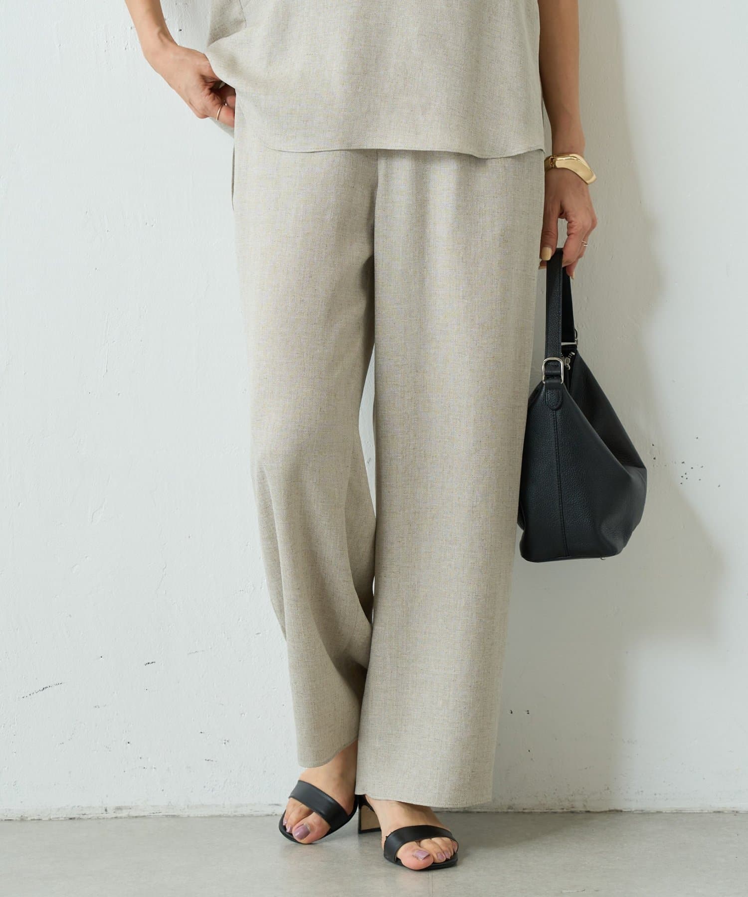 BEARDSLEY(ビアズリー) 《4/24(金)12:00予約開始》麻調合繊パンツ《LIVETART》