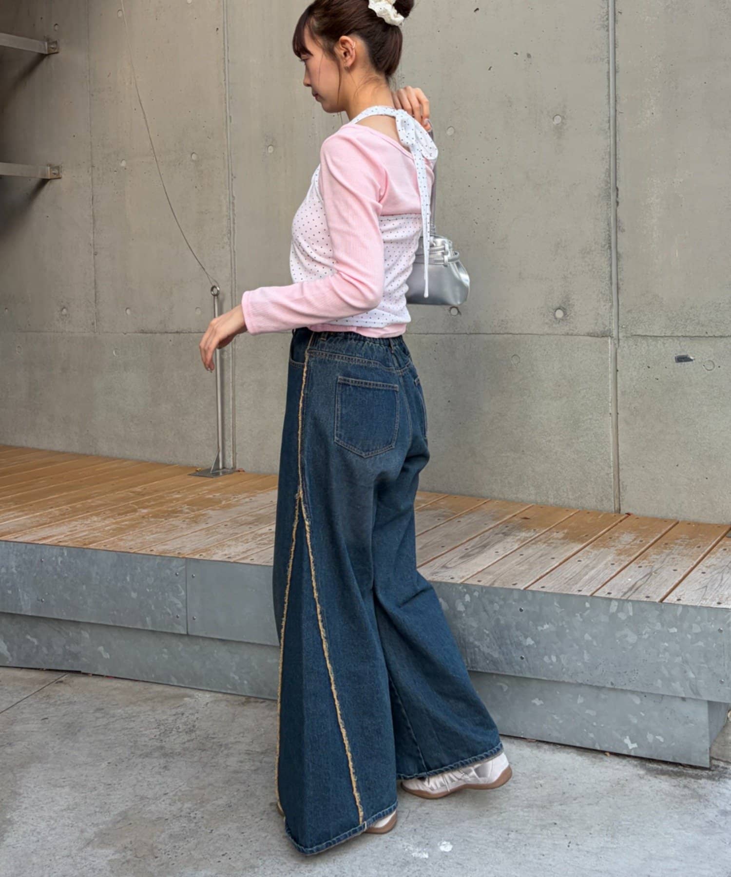 w closet(ダブルクローゼット) 【6色展開/２SEETアイテム】【2WAY】ホルターキャミカーディガンセット