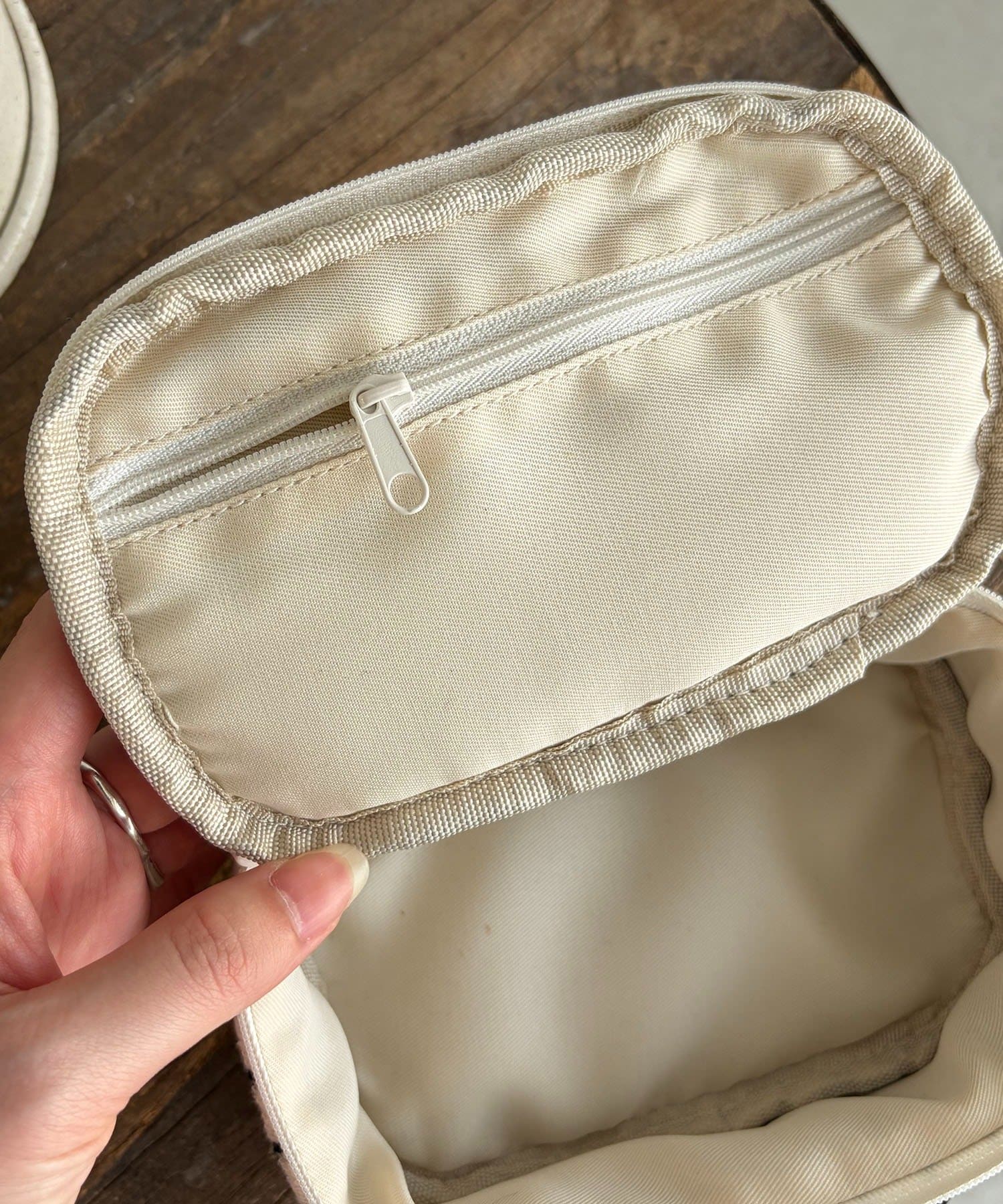 CAPRICIEUX LE'MAGE(カプリシュレマージュ) 【母の日/Ghana × LE'MAGE コラボ】ボーダーBOXポーチ