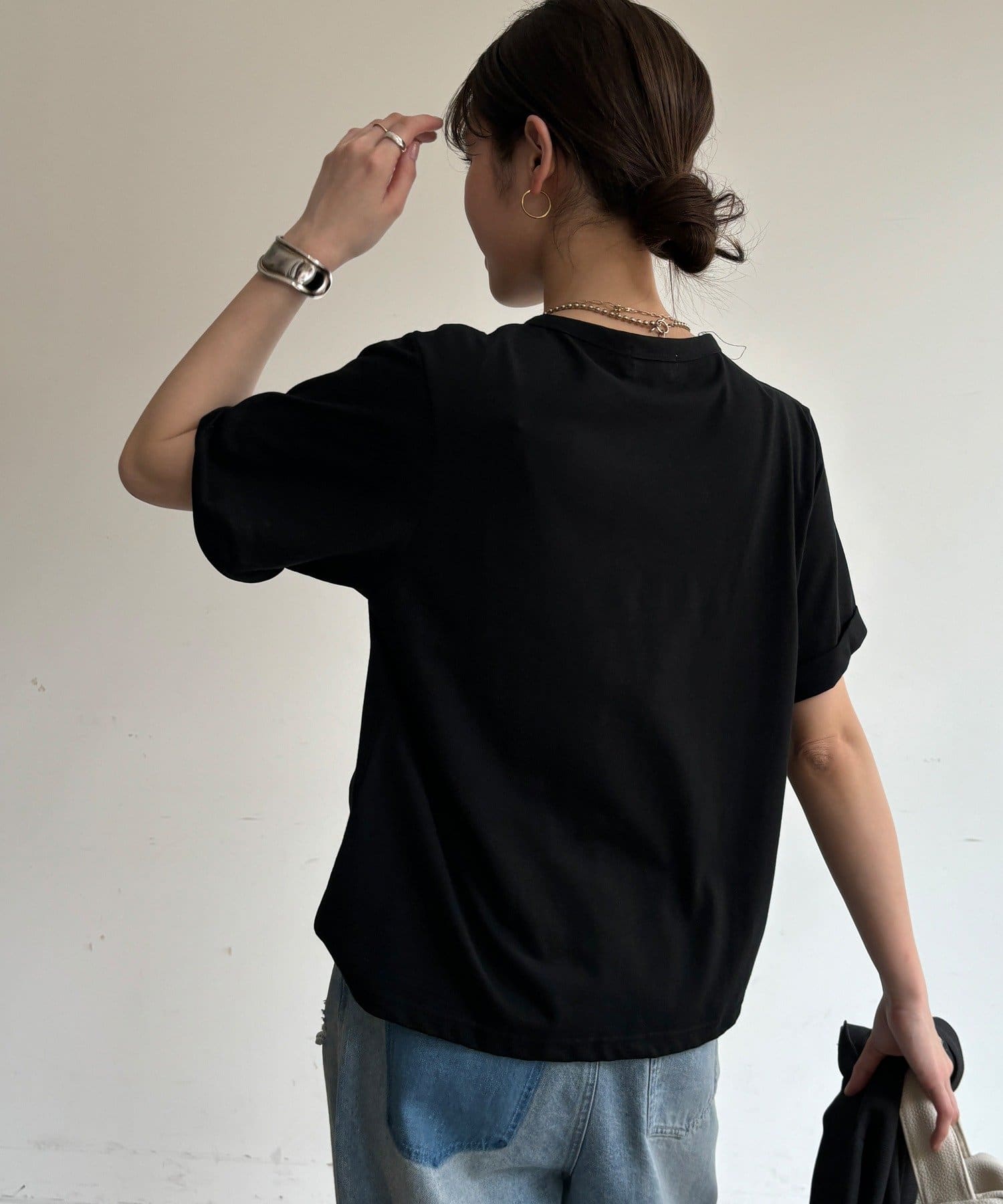 DOUDOU(ドゥドゥ) 【WEB限定】フリンジコードロゴTEE