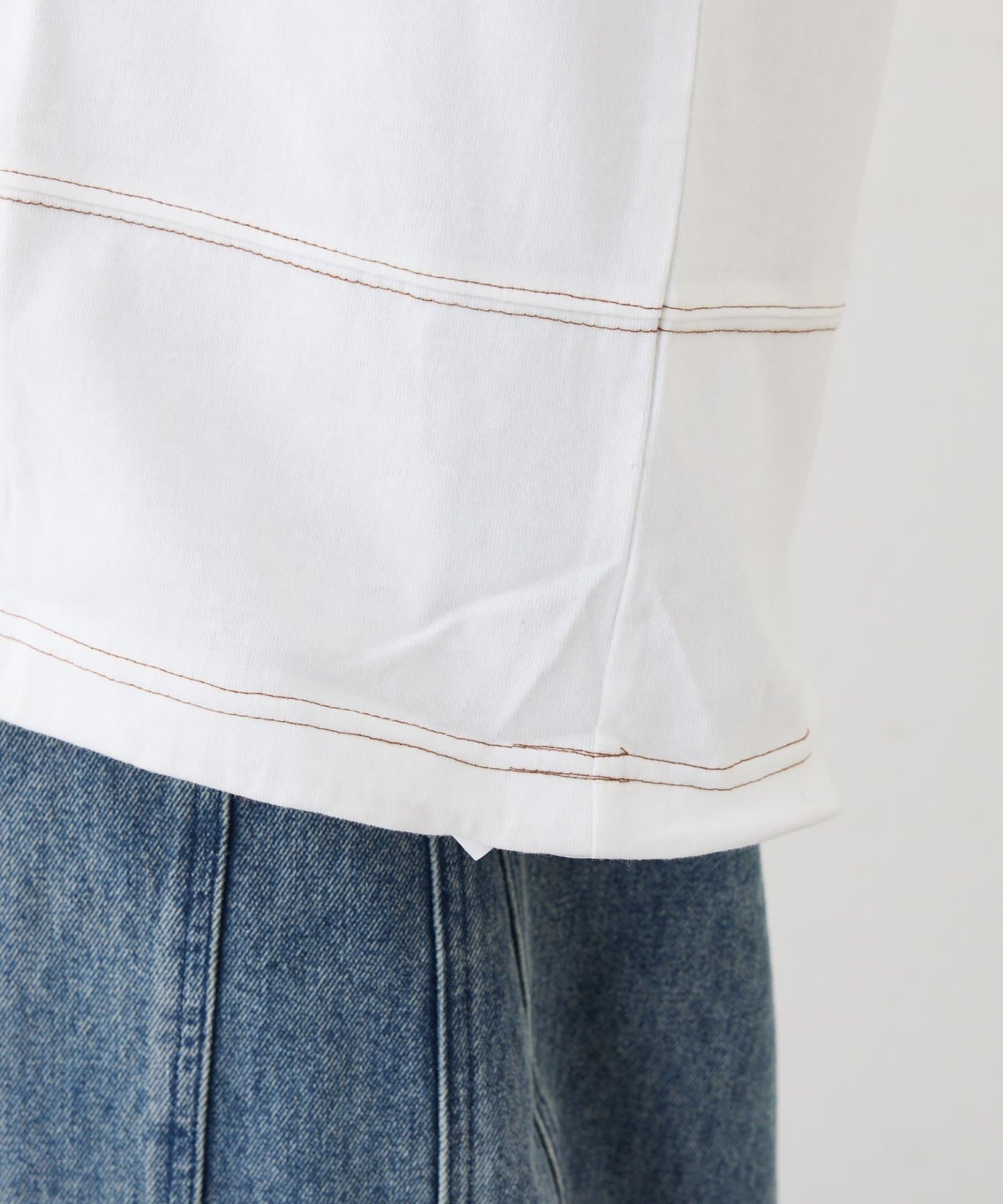 CIAOPANIC TYPY(チャオパニックティピー) 【WEB限定】ステッチボーダービッグTシャツ