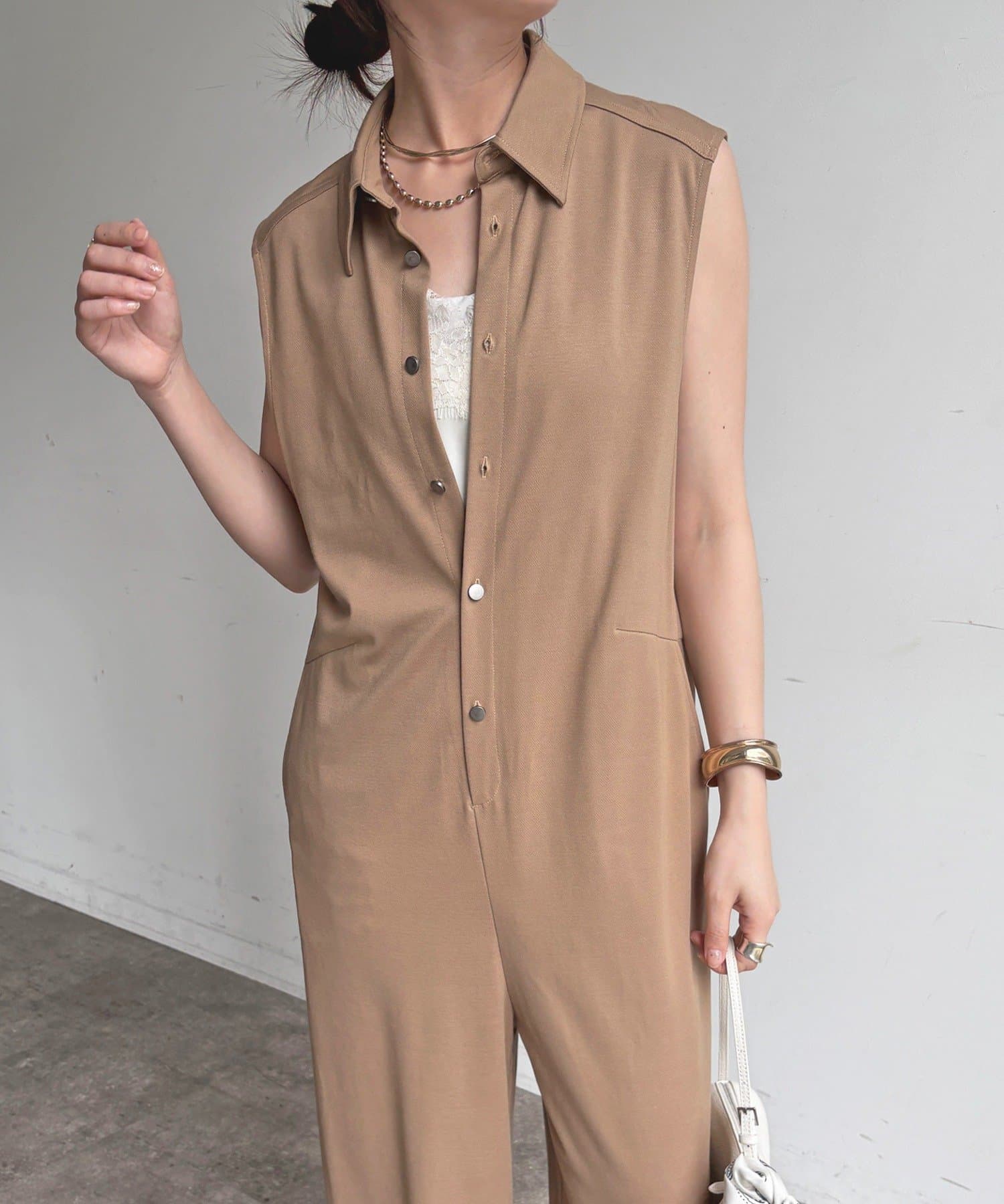 DOUDOU(ドゥドゥ) カットカルゼジャンプスーツ