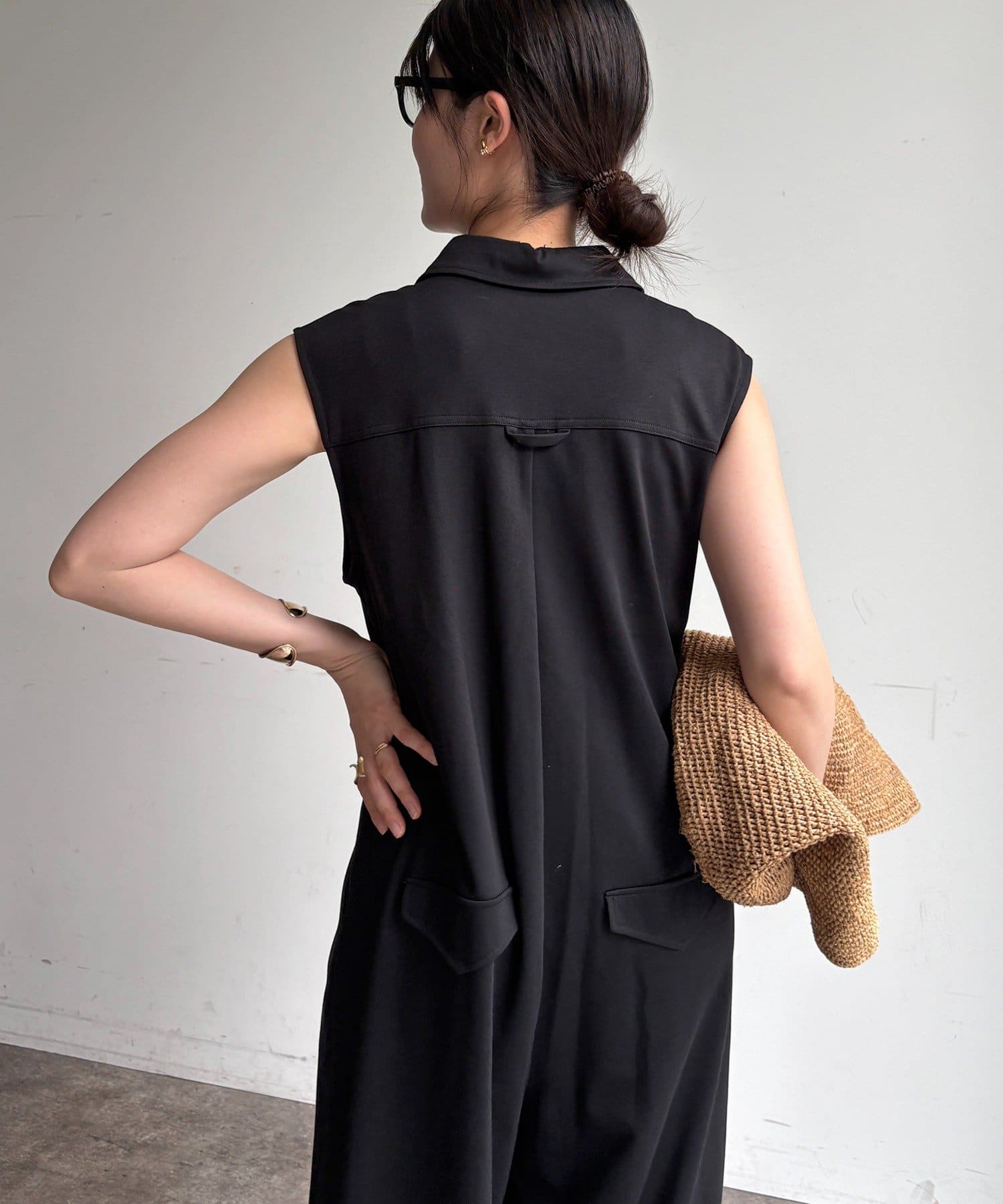 DOUDOU(ドゥドゥ) カットカルゼジャンプスーツ