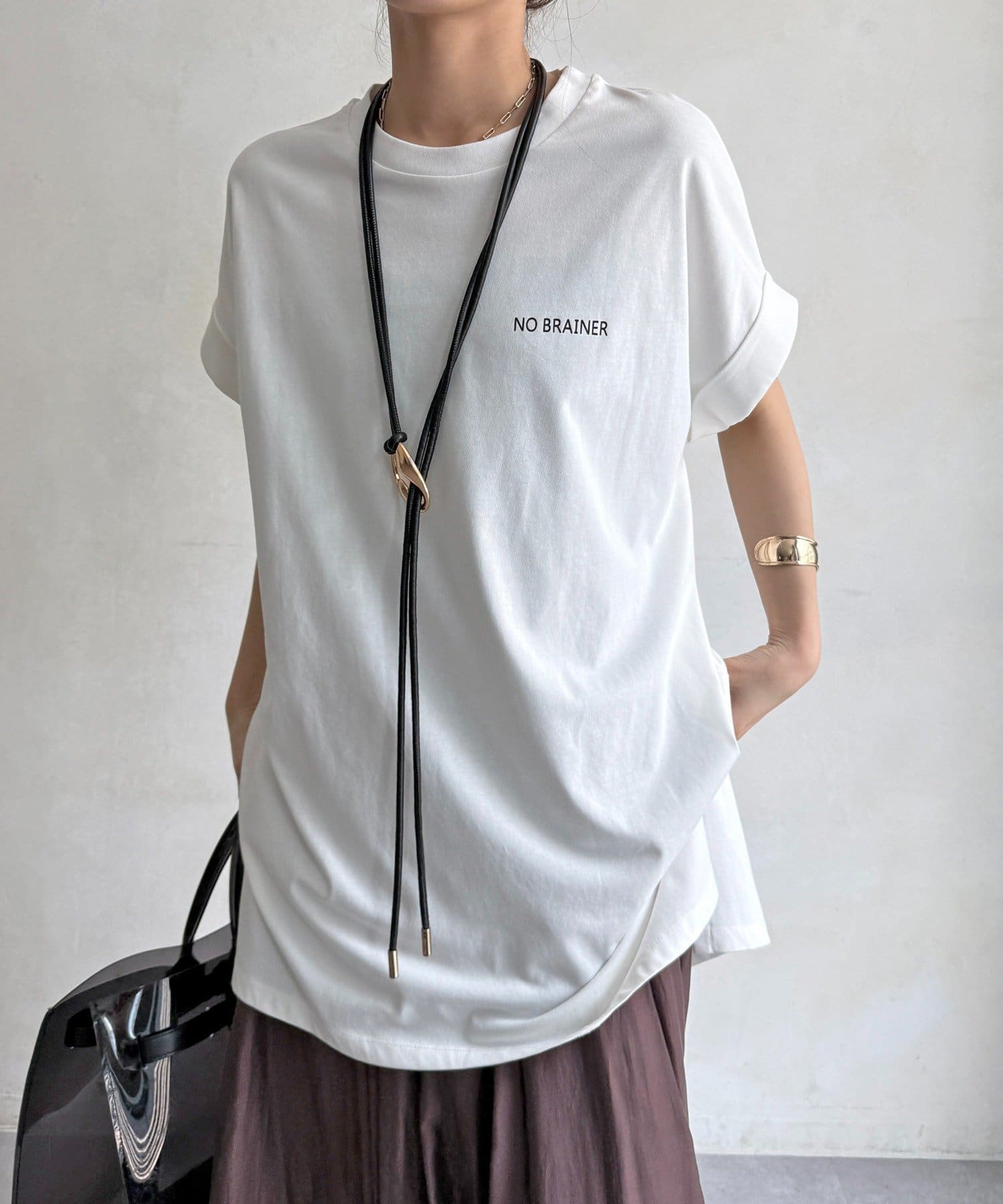 DOUDOU(ドゥドゥ) バックロゴチュニックTEE