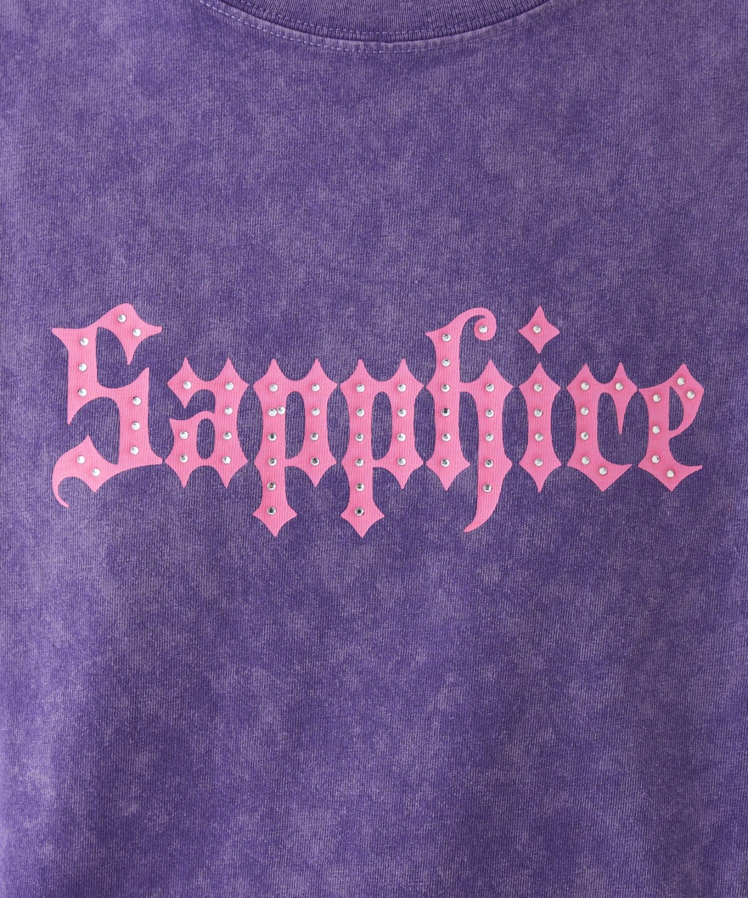 CIAOPANIC TYPY(チャオパニックティピー) 【UNISEX】【WEB限定】SAPPFIREキラキラストーンTシャツ