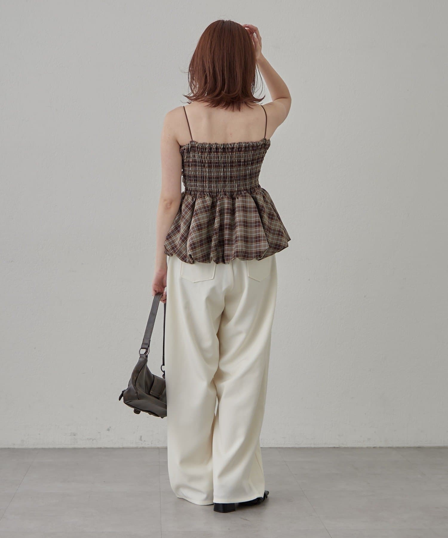 mline(エムライン) [mline]折り返しレーススラックス