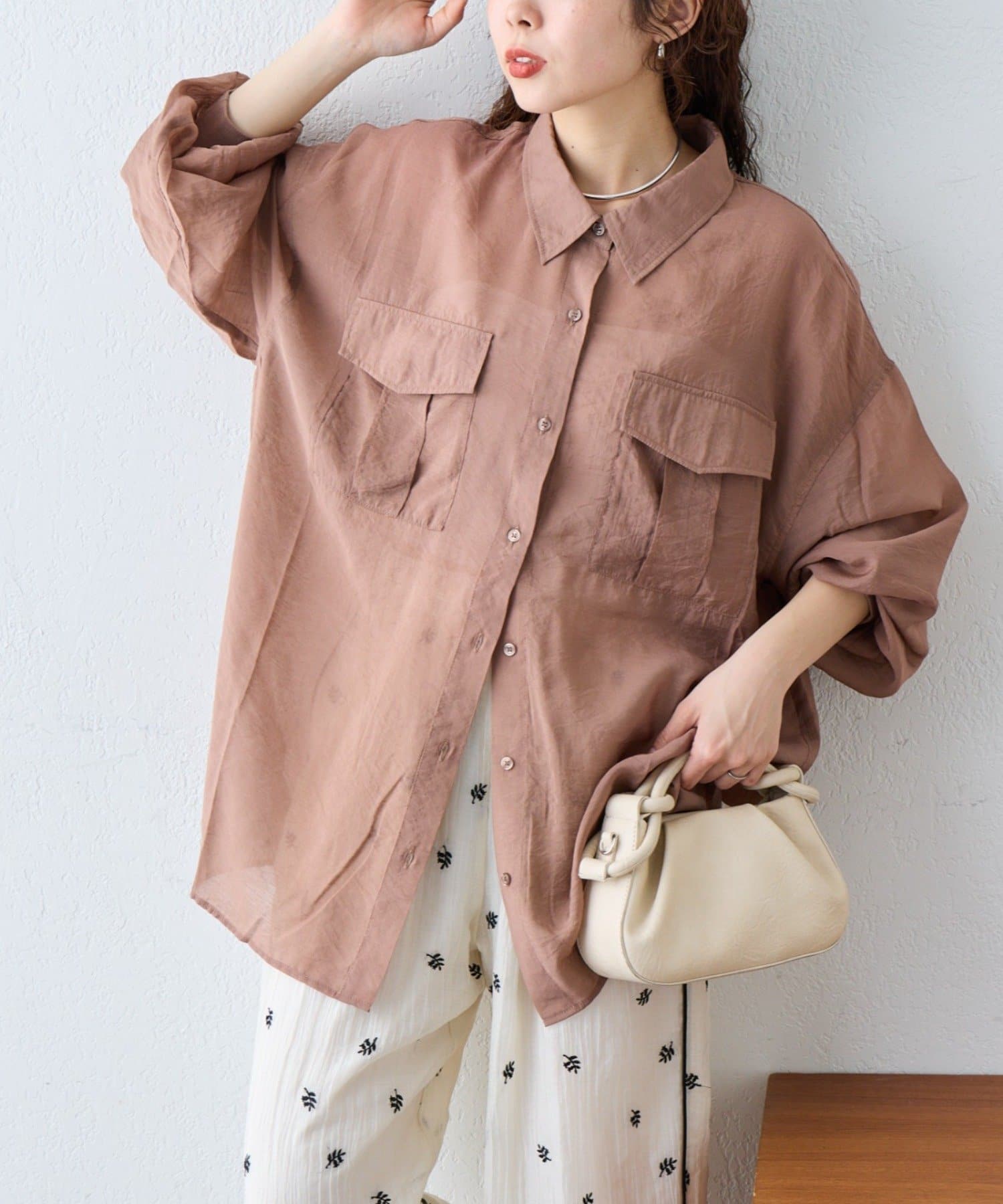 CIAOPANIC TYPY(チャオパニックティピー) 袖リブシアーミリタリーシャツ