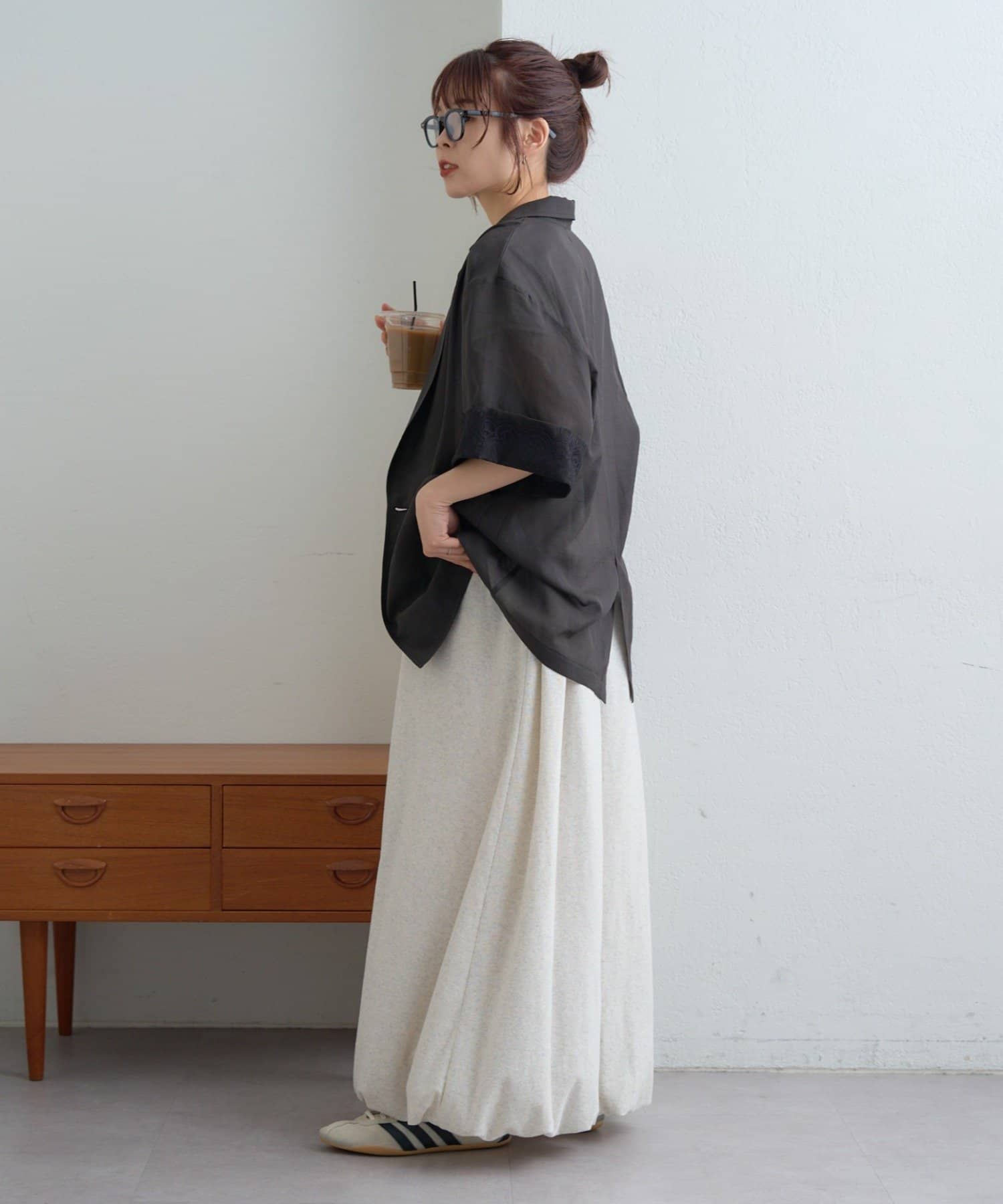 CIAOPANIC TYPY(チャオパニックティピー) 折り返し袖レースシアーシャツジャケット