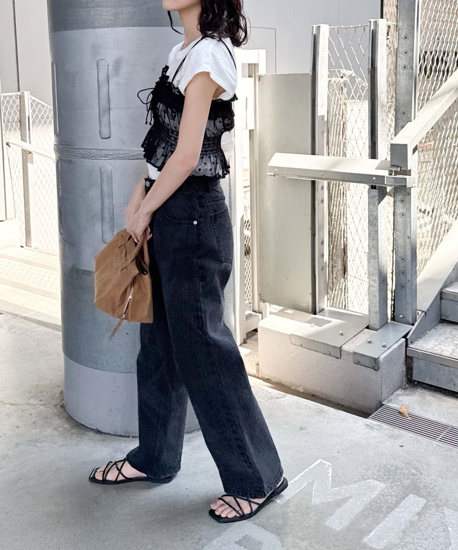 CIAOPANIC TYPY(チャオパニックティピー) 2WAYアソートレースシャーリングビスチェ