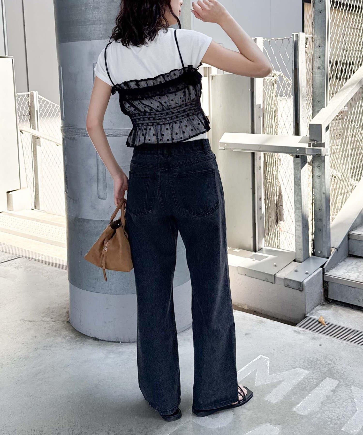 CIAOPANIC TYPY(チャオパニックティピー) 2WAYアソートレースシャーリングビスチェ