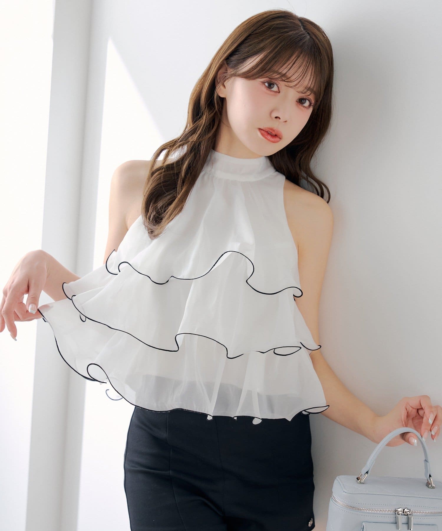 Chico(チコ) アメスリティアードブラウス