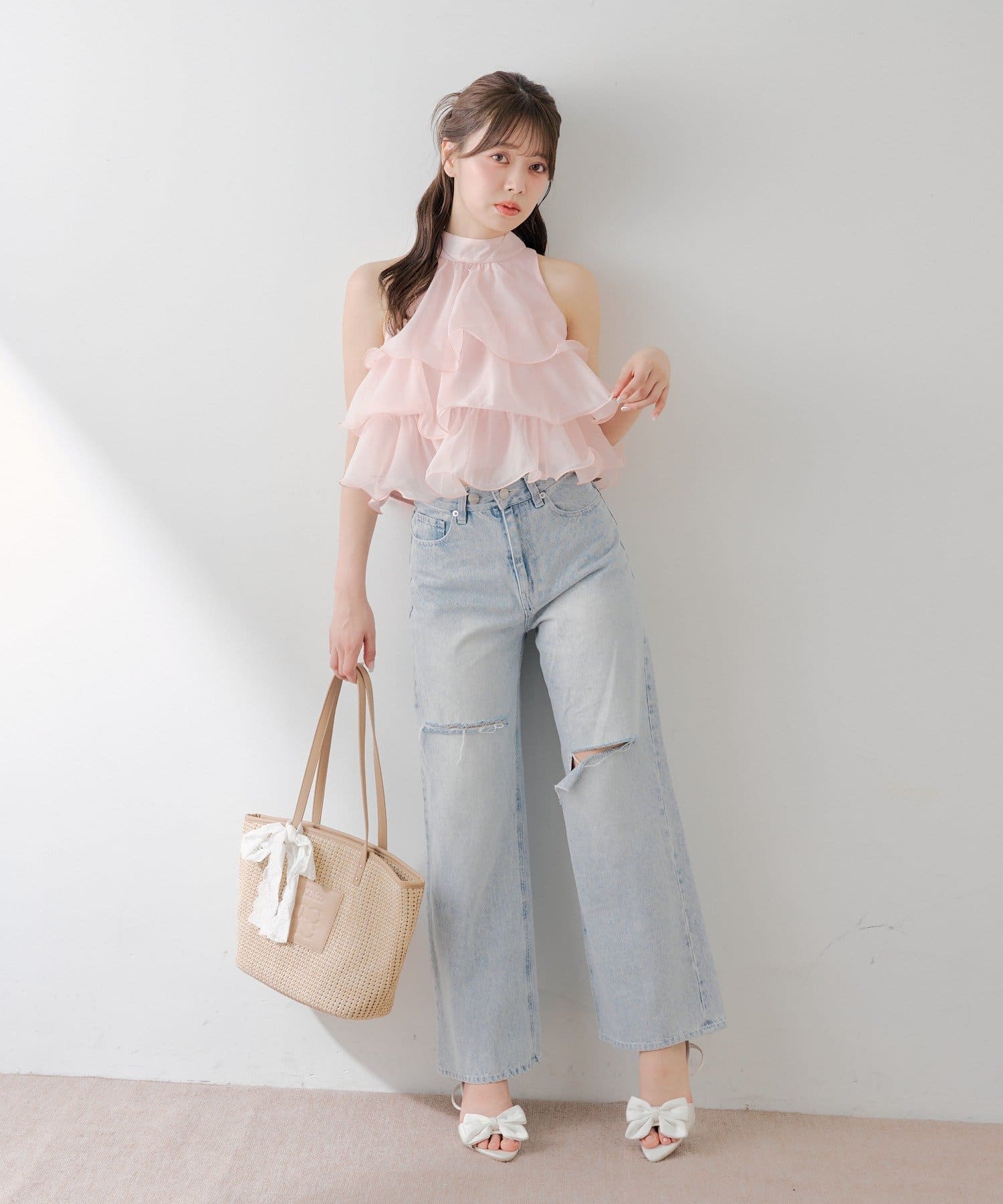 Chico(チコ) アメスリティアードブラウス