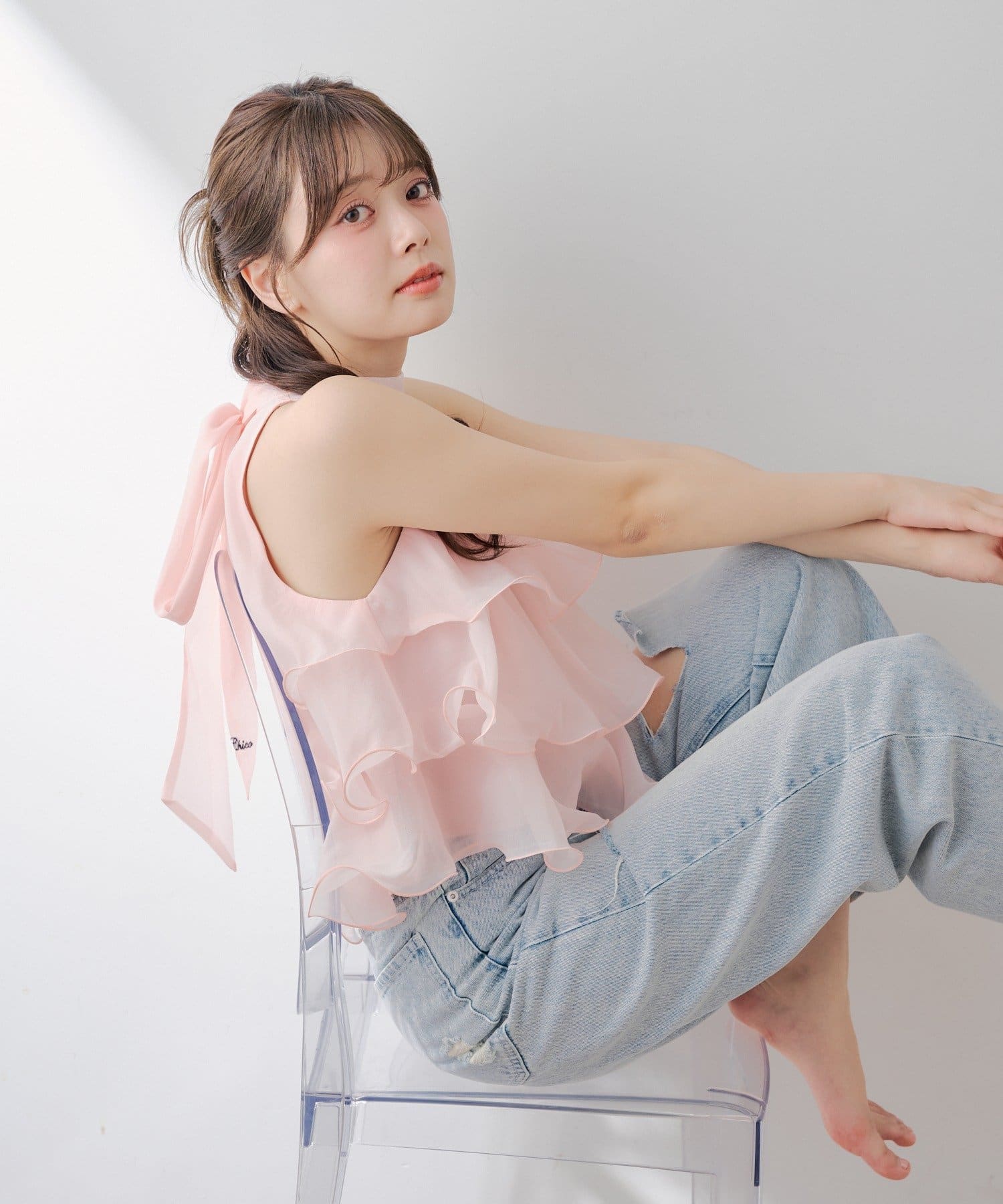 Chico(チコ) アメスリティアードブラウス