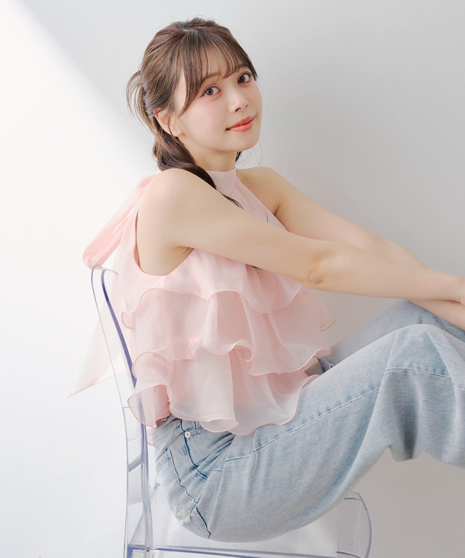 Chico(チコ) アメスリティアードブラウス