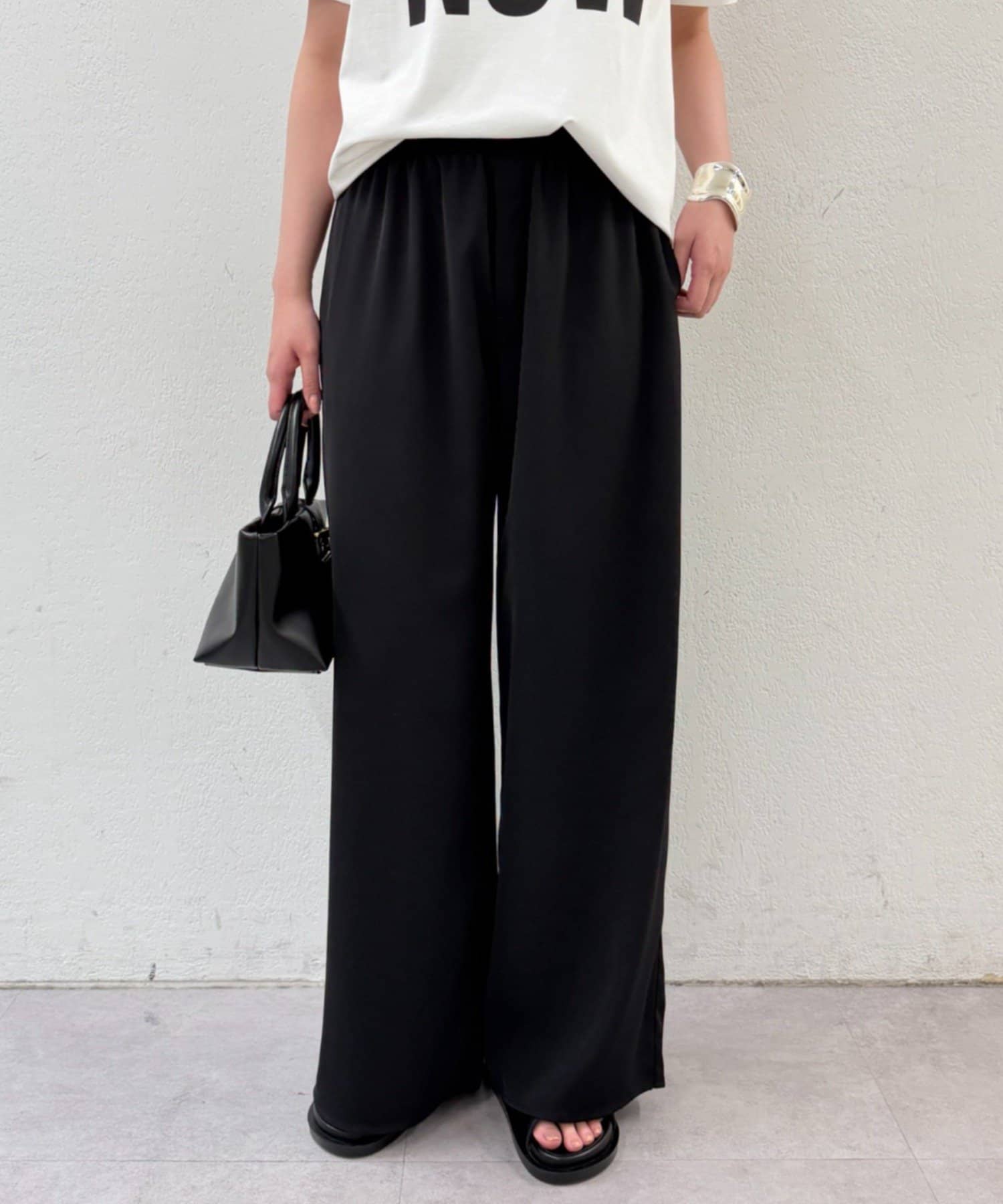 LOUNGEDRESS(ラウンジドレス) イージーワイドタックパンツ