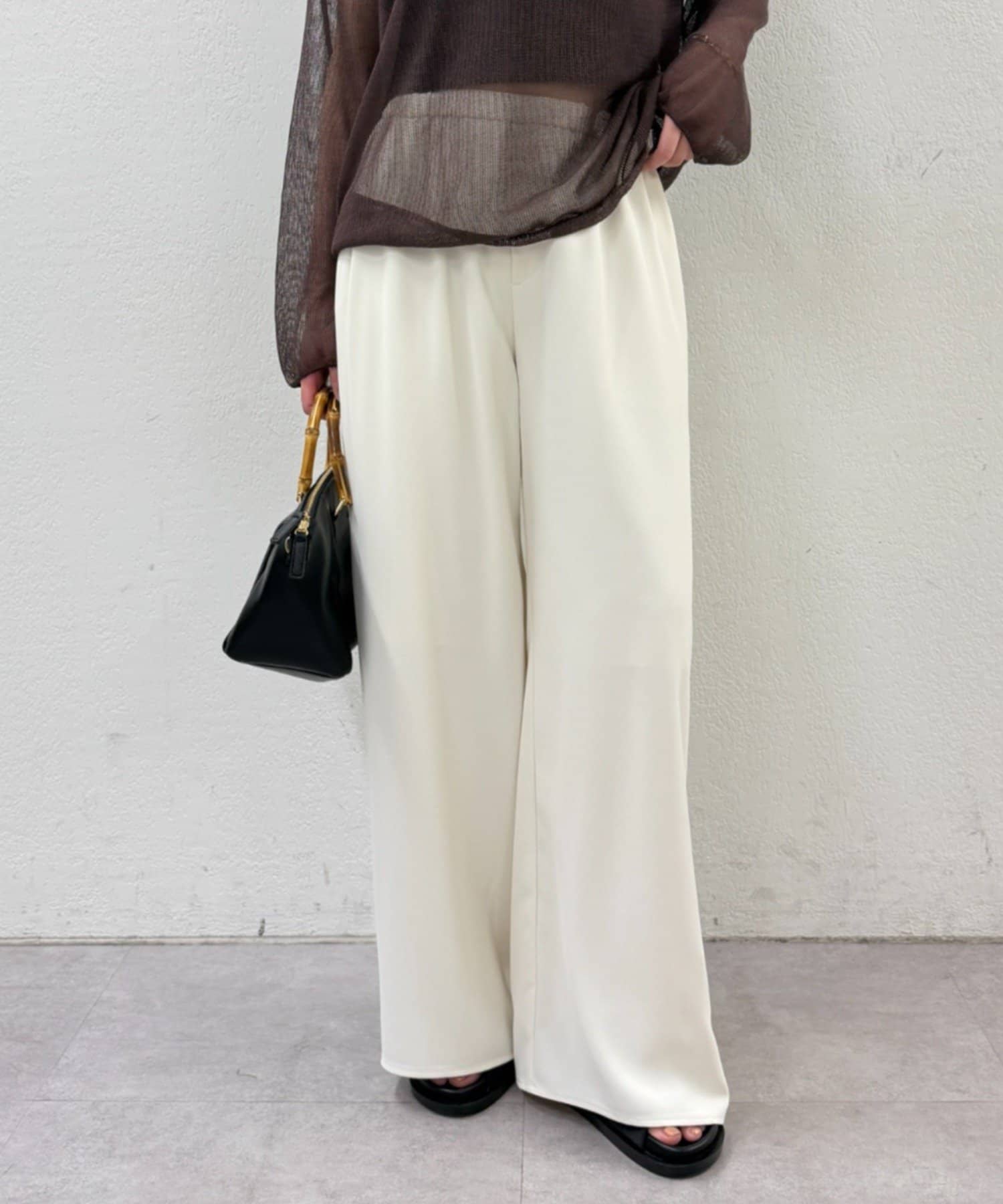 LOUNGEDRESS(ラウンジドレス) イージーワイドタックパンツ