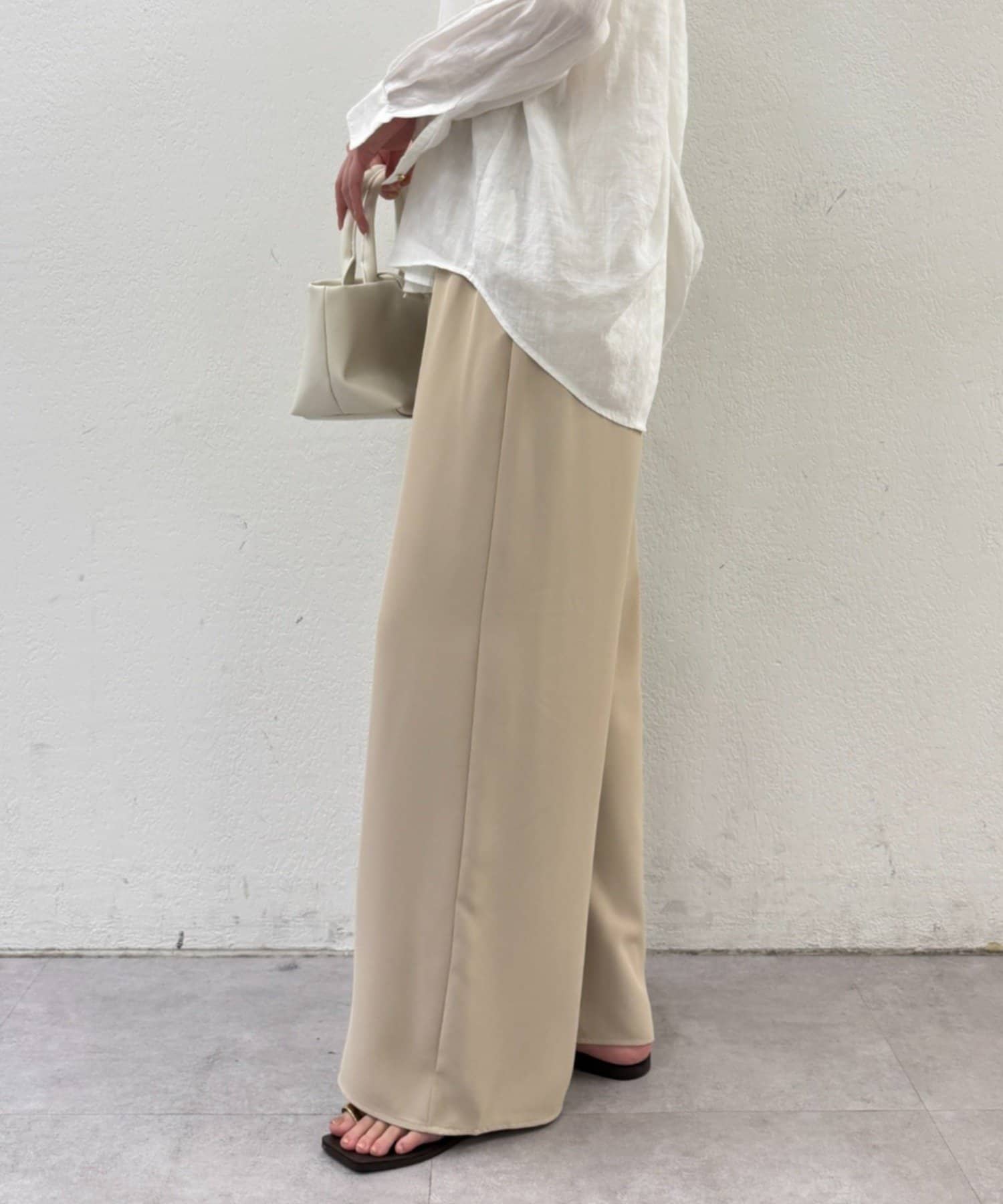 LOUNGEDRESS(ラウンジドレス) イージーワイドタックパンツ