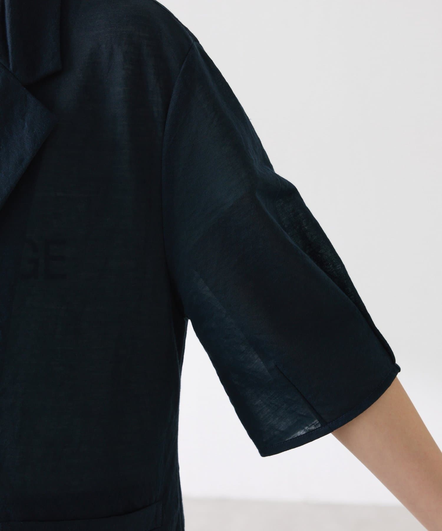 COLLAGE GALLARDAGALANTE(コラージュ ガリャルダガランテ) 【冷房/紫外線対策】シアーハーフスリーブカットジャケット