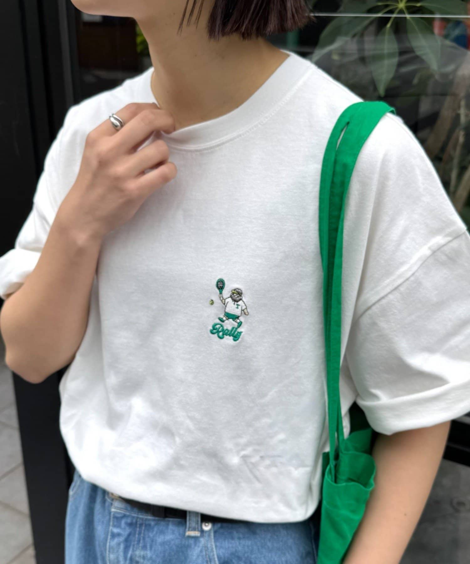 CIAOPANIC TYPY(チャオパニックティピー) 【OJISAN】【ユニセックス】刺繍ロゴバックプリントTEE