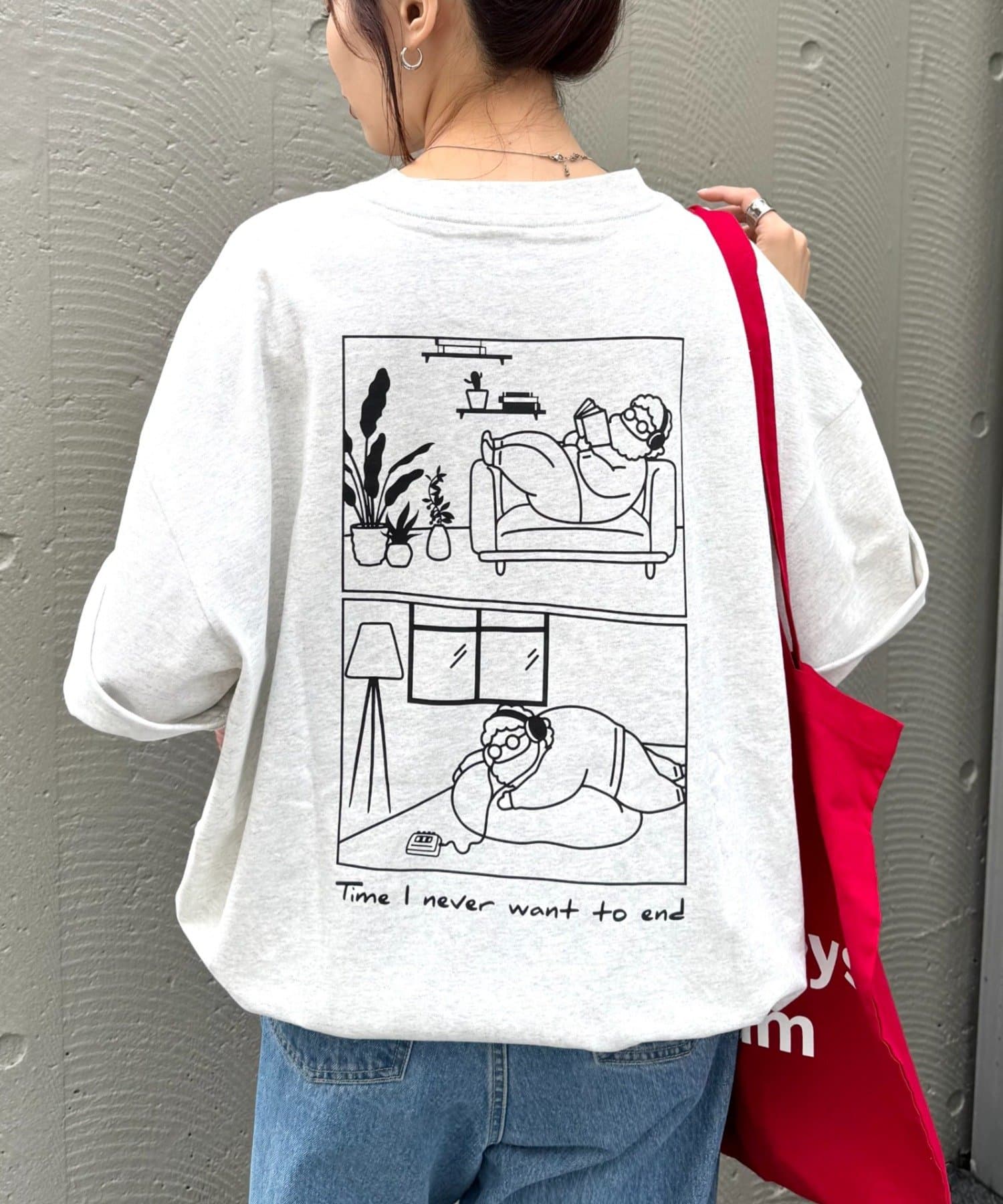 CIAOPANIC TYPY(チャオパニックティピー) 【OJISAN】【ユニセックス】刺繍ロゴバックプリントTEE