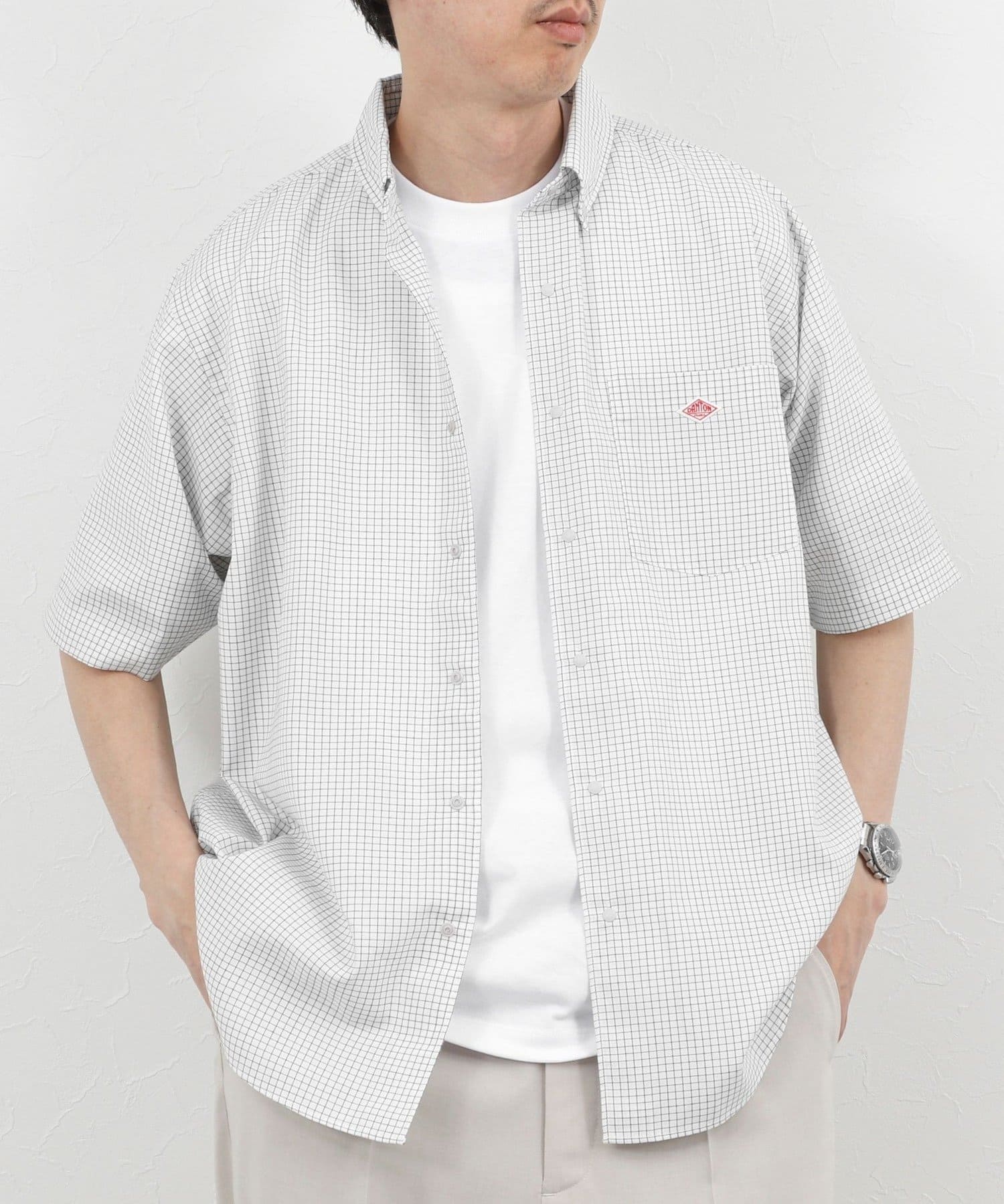 NOLLEY'S(ノーリーズ) 【DANTON】DOT BUTTON B.D. SHIRT SS