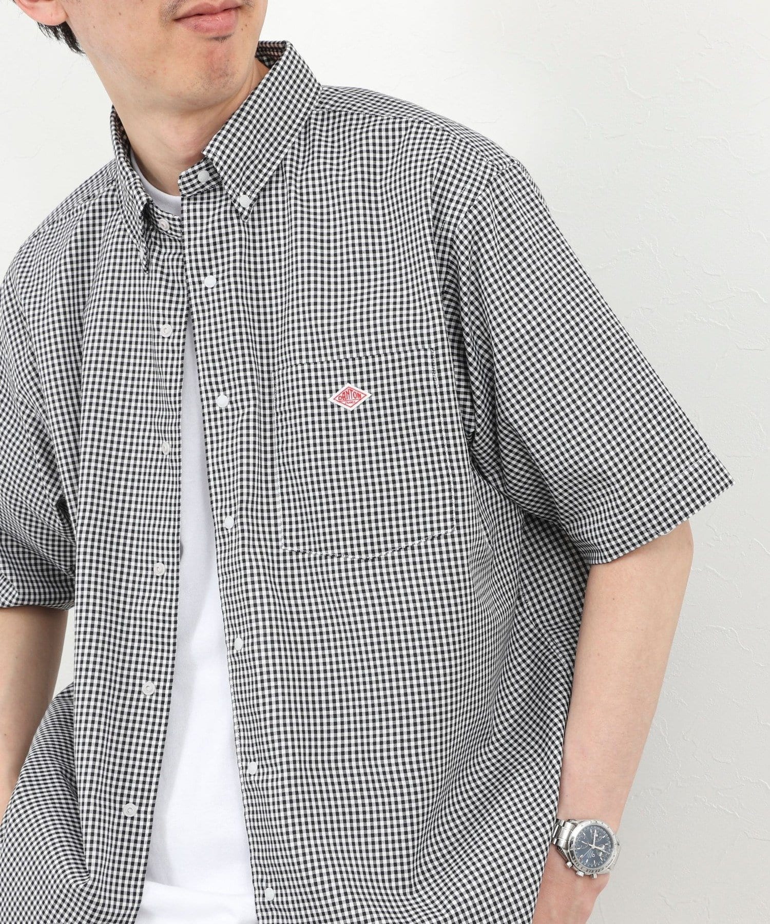 NOLLEY'S(ノーリーズ) 【DANTON】DOT BUTTON B.D. SHIRT SS