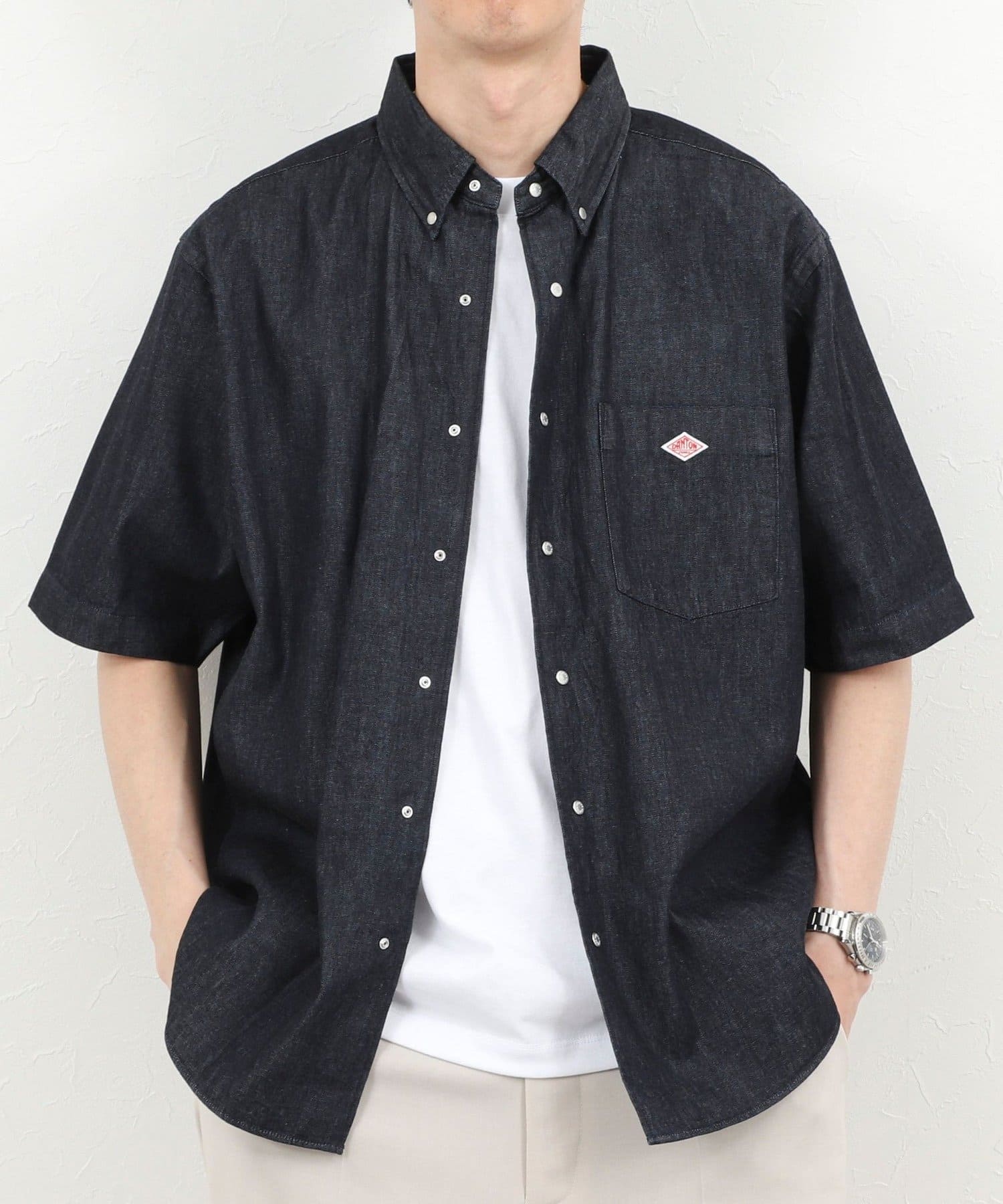 NOLLEY'S(ノーリーズ) 【DANTON】DOT BUTTON B.D. SHIRT SS