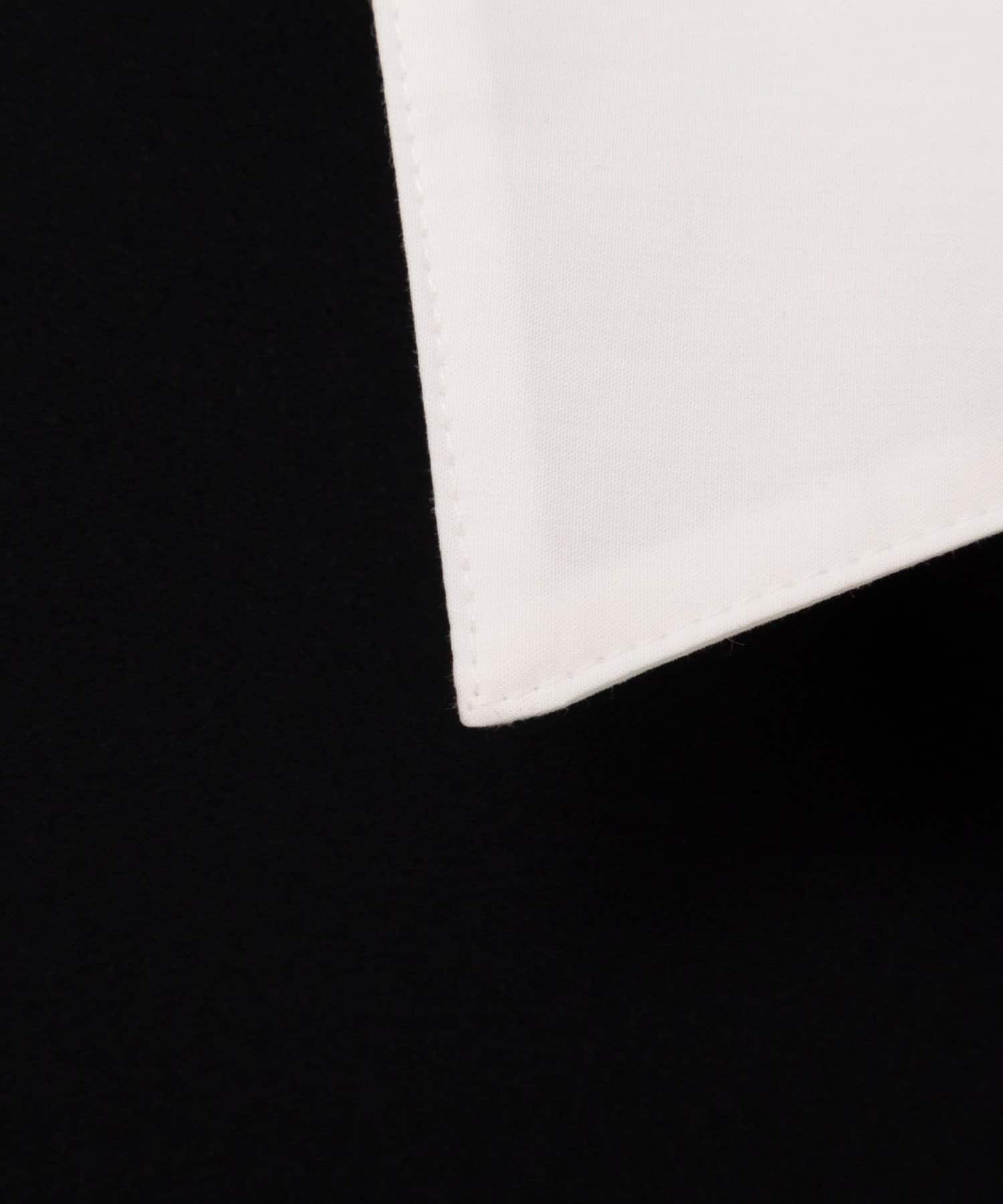 NOLLEY'S(ノーリーズ) ウォッシャブルポロ襟ダンボールフレアワンピース