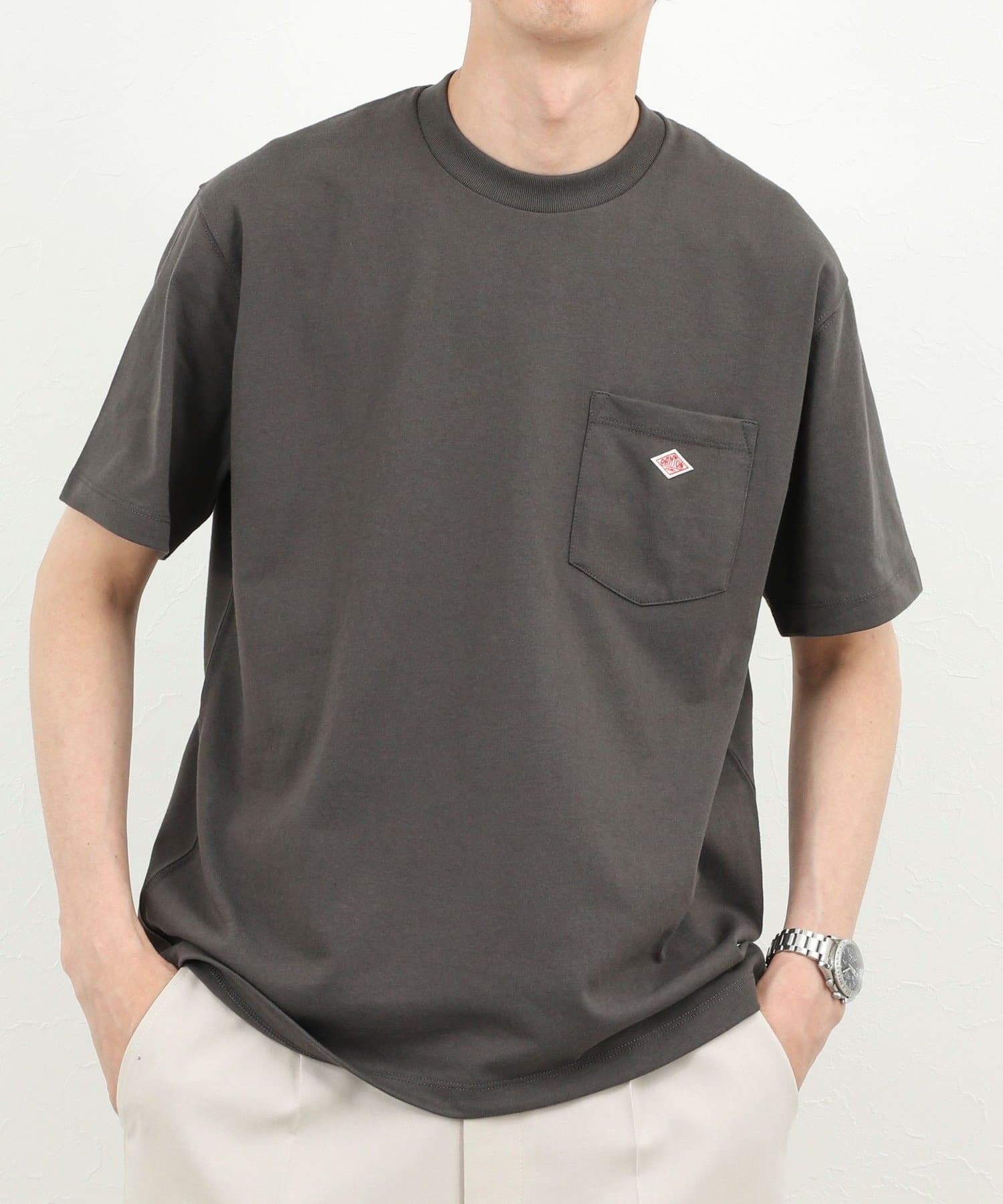 NOLLEY'S(ノーリーズ) 【DANTON】SOLID POCKET T-SHIRT SOLID