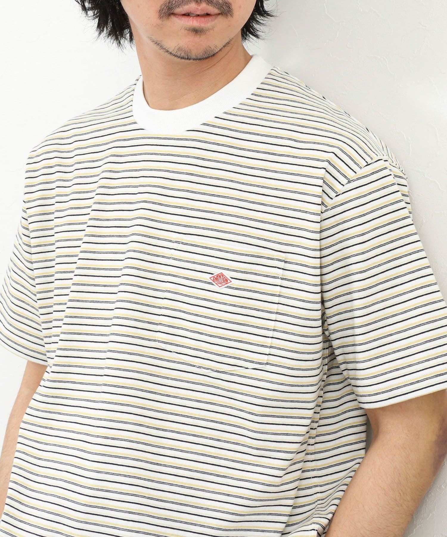 NOLLEY'S(ノーリーズ) 【DANTON】STRIPE POCKET T-SHIRT STRIPE