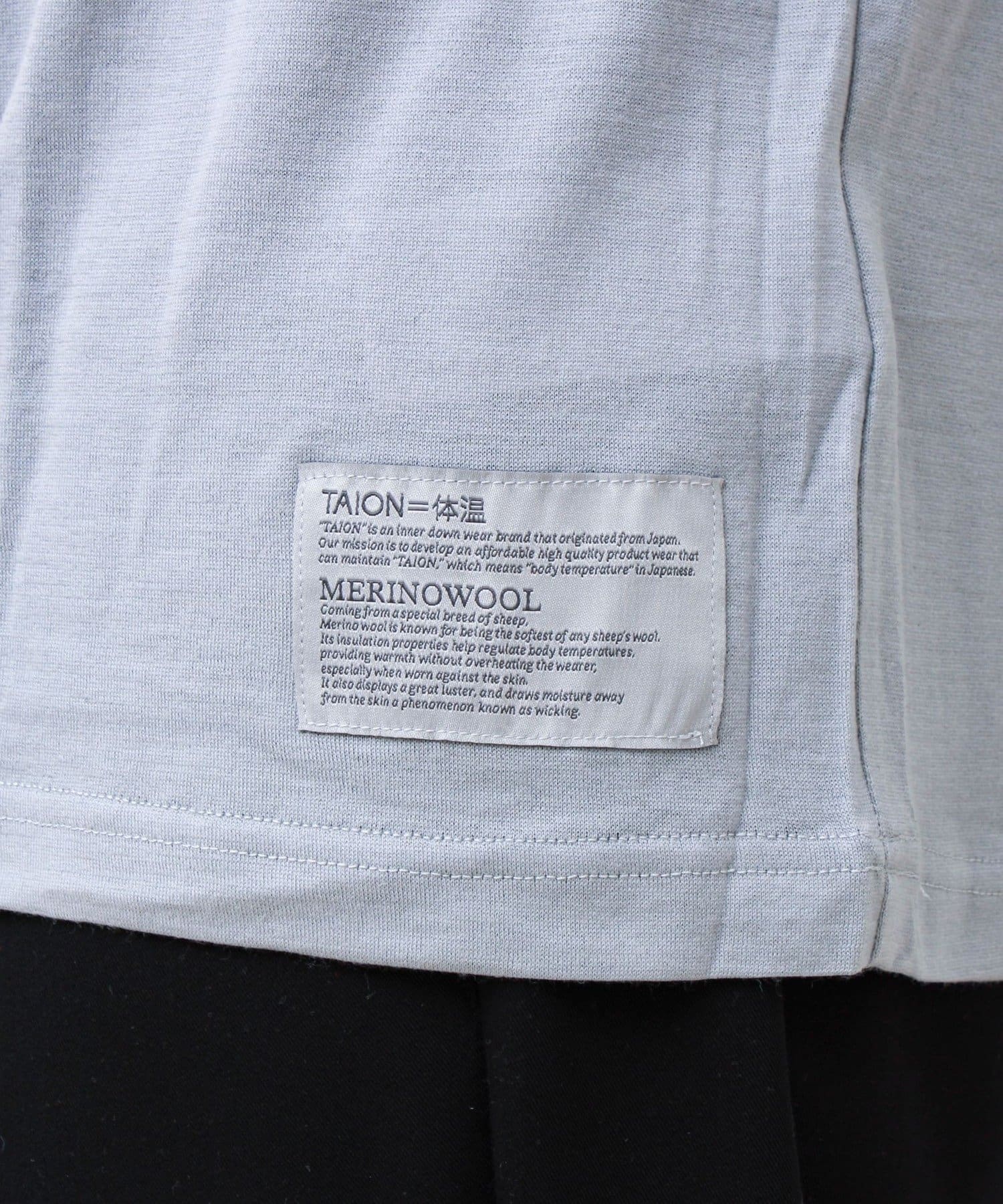 FREDY & GLOSTER(フレディ アンド グロスター) 【TAION /タイオン】メリノウール アンダーウェア ハーフスリーブ Tシャツ