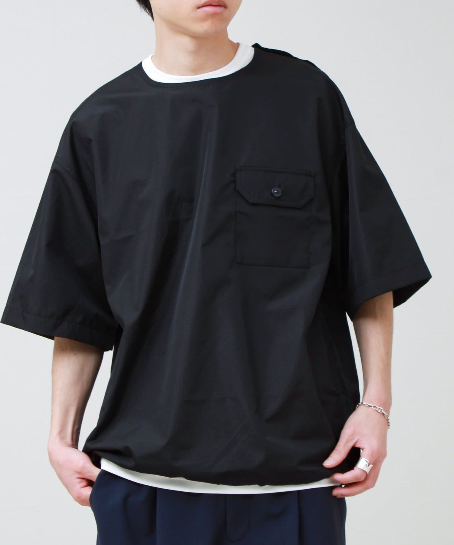 FREDY & GLOSTER(フレディ アンド グロスター) 【TAION / タイオン】ノンダウン ミリタリー ハーフスリーブカットソー