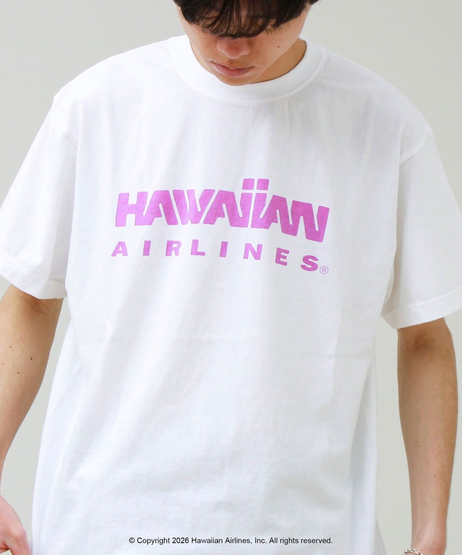 FREDY & GLOSTER(フレディ アンド グロスター) 【GOOD ROCK SPEED】HAWAIIAN AIRLINE ロゴTシャツ