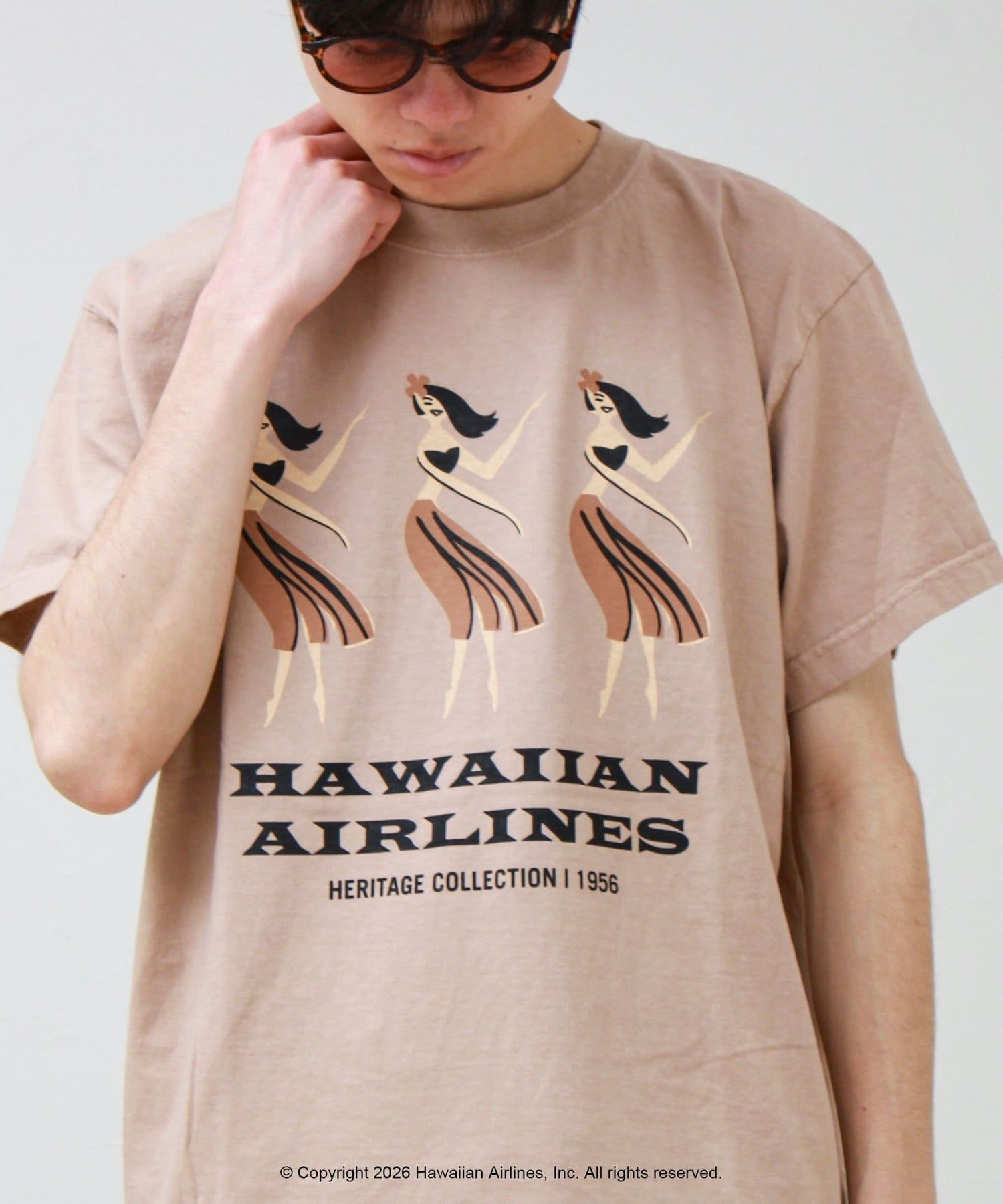 FREDY & GLOSTER(フレディ アンド グロスター) 【GOOD ROCK SPEED】HAWAIIAN AIRLINE ロゴTシャツ