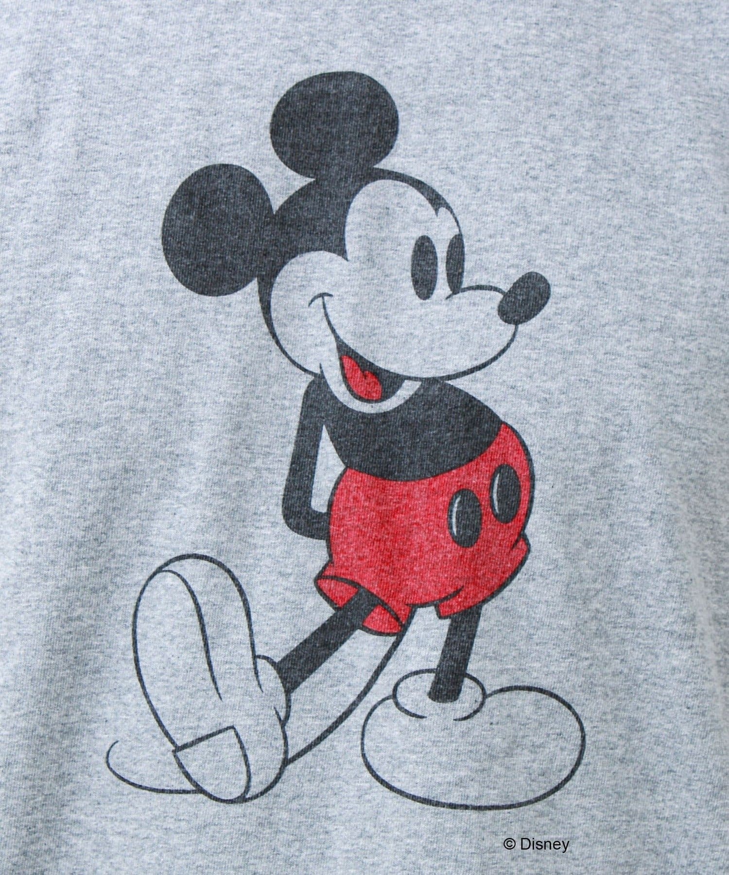 FREDY & GLOSTER(フレディ アンド グロスター) 【GOOD ROCK SPEED】ミッキーマウス リンガーダメージT