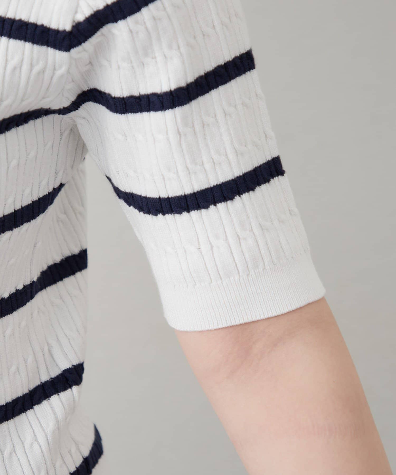 Remind me and forever(リマインドミーアンドフォーエバー) 新色入荷【U.S. POLO ASSN. ×RMAF】ケーブル半袖カーディガン