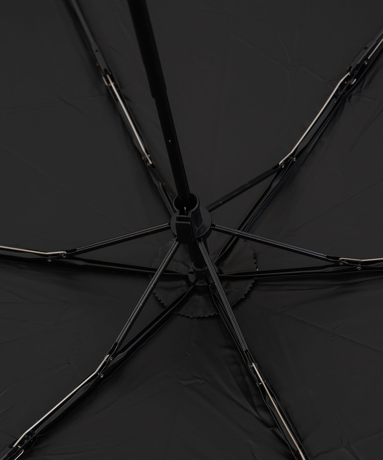 3COINS(スリーコインズ) 晴雨兼用折傘カラビナロゴ