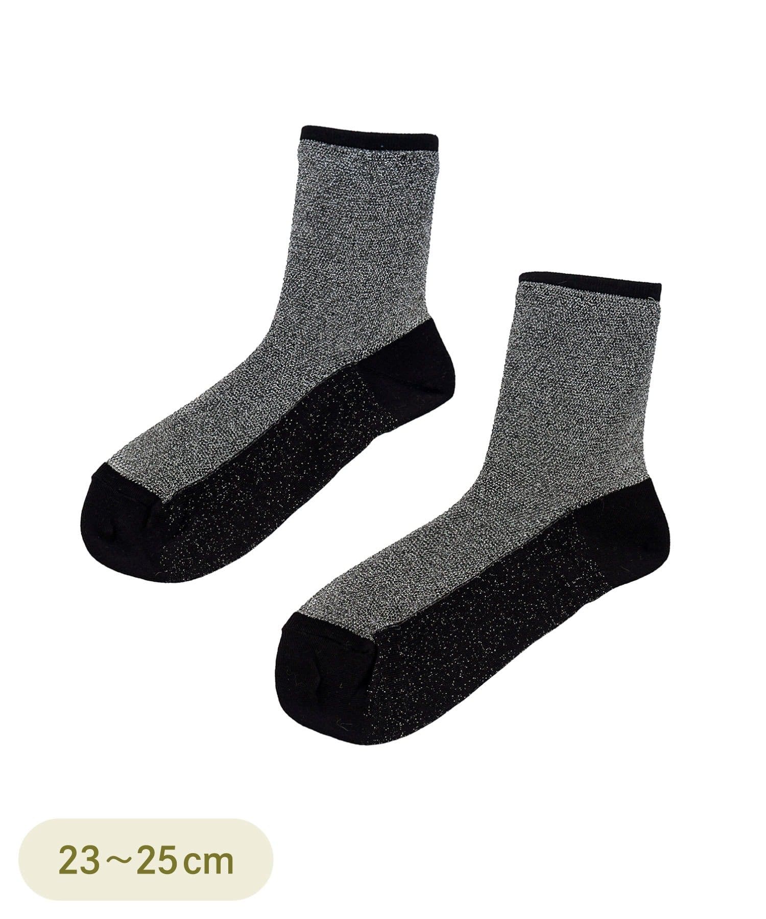 3COINS(スリーコインズ) 抗菌防臭加工グリッターソックス