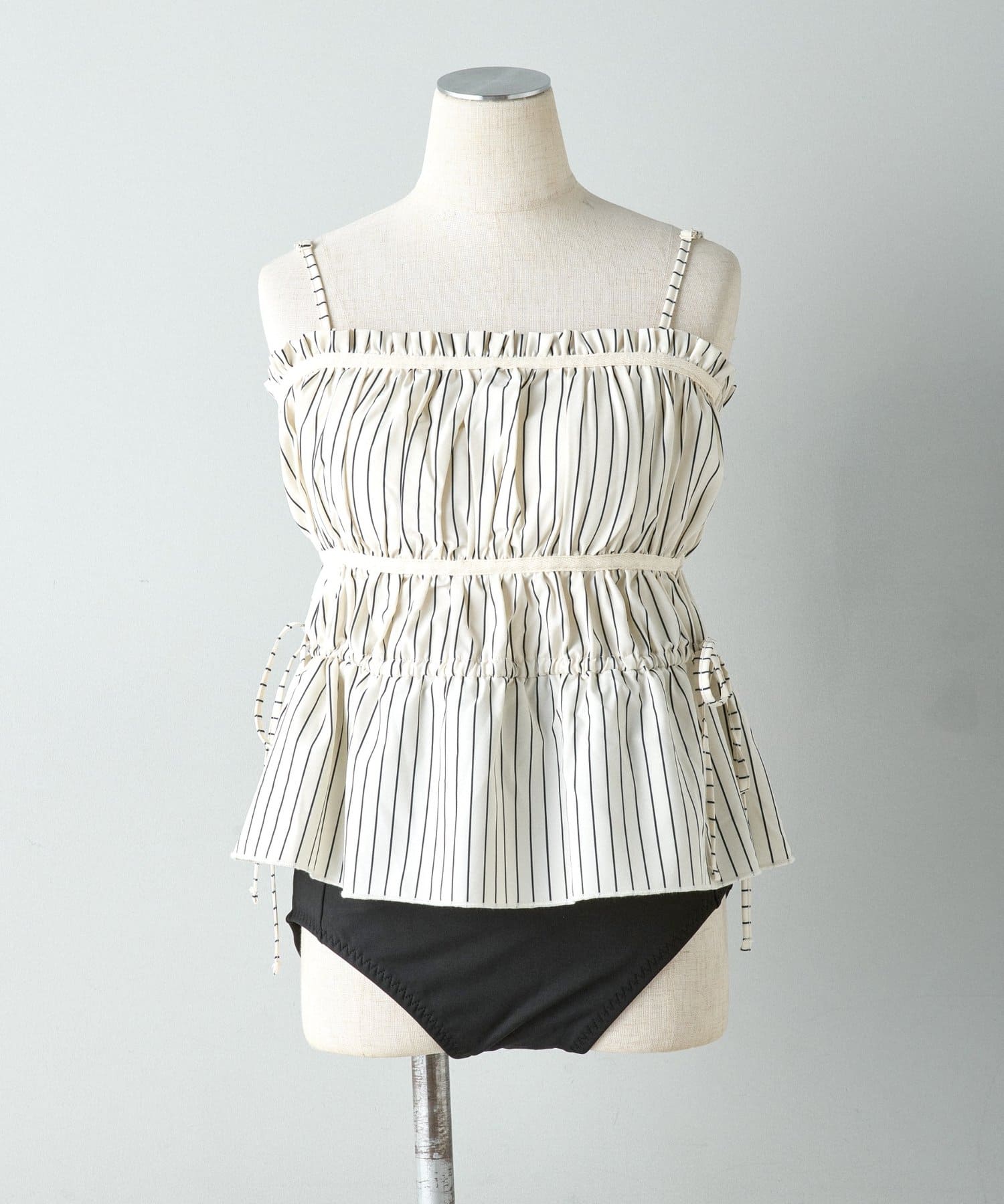 natural couture(ナチュラルクチュール) 【水着】ペプラムキャミ＋ショーツSET