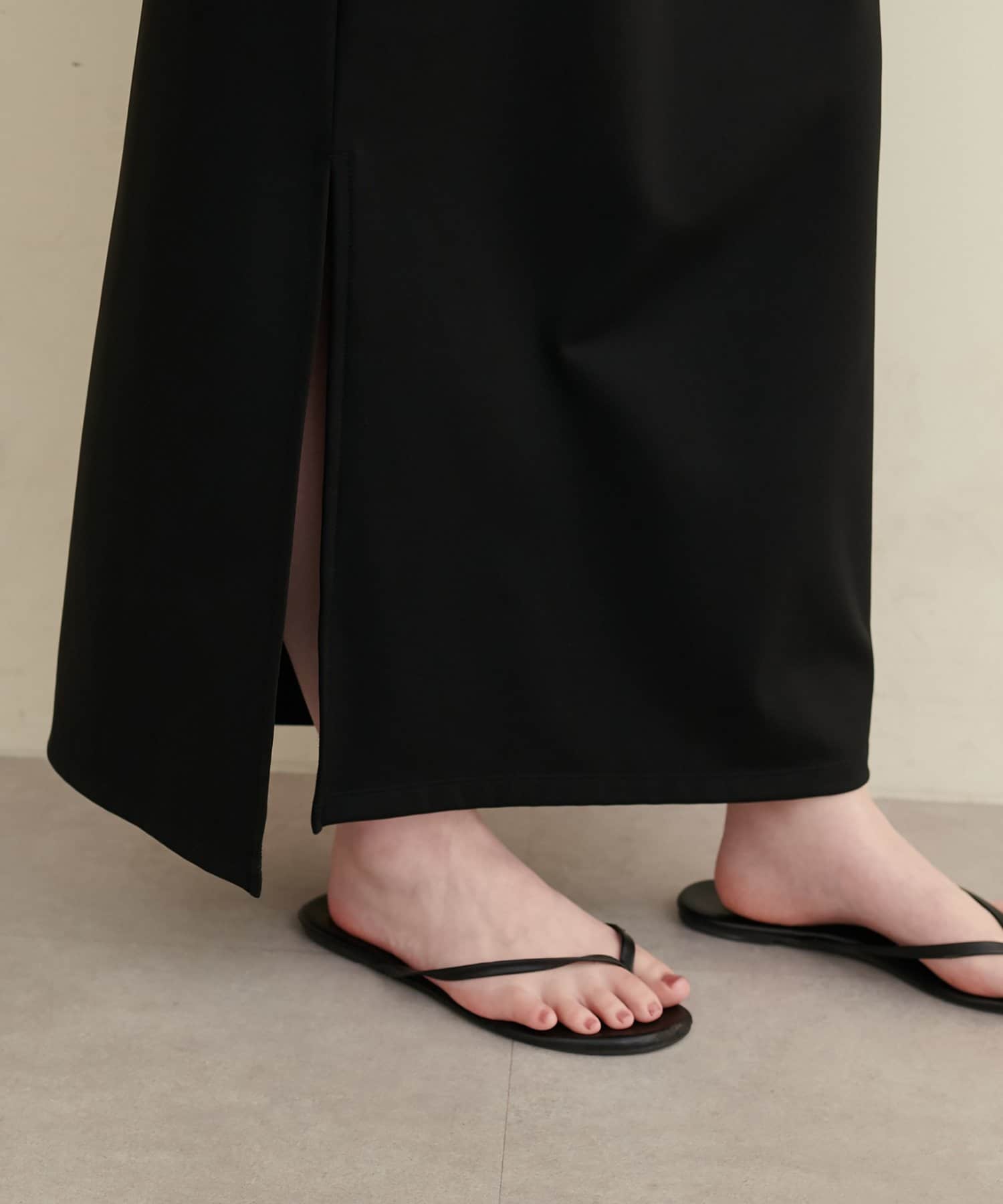 natural couture(ナチュラルクチュール) 【水着】スリット付きロングスカート