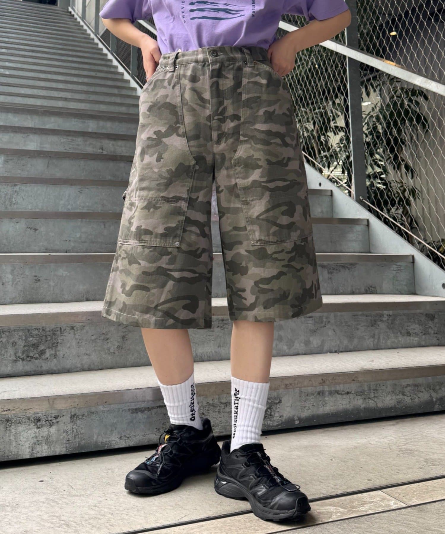 CIAOPANIC TYPY(チャオパニックティピー) 【UNISEX】【プラスサイズあり】アソート柄ブッシュハーフパンツ/WEB限定カラーあり